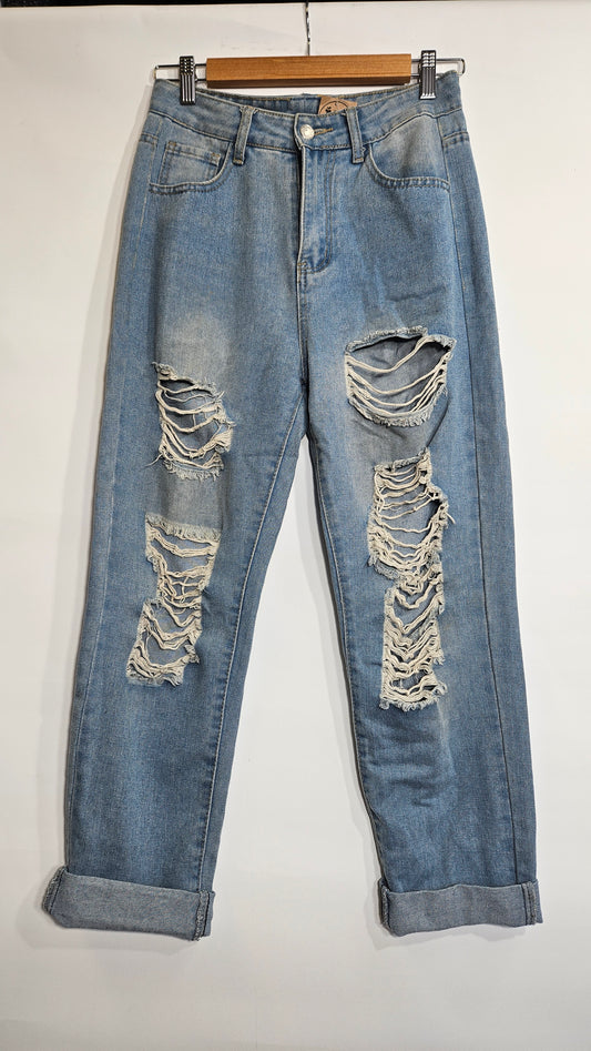 Ripped Denim Pants - Second Hand Store Find