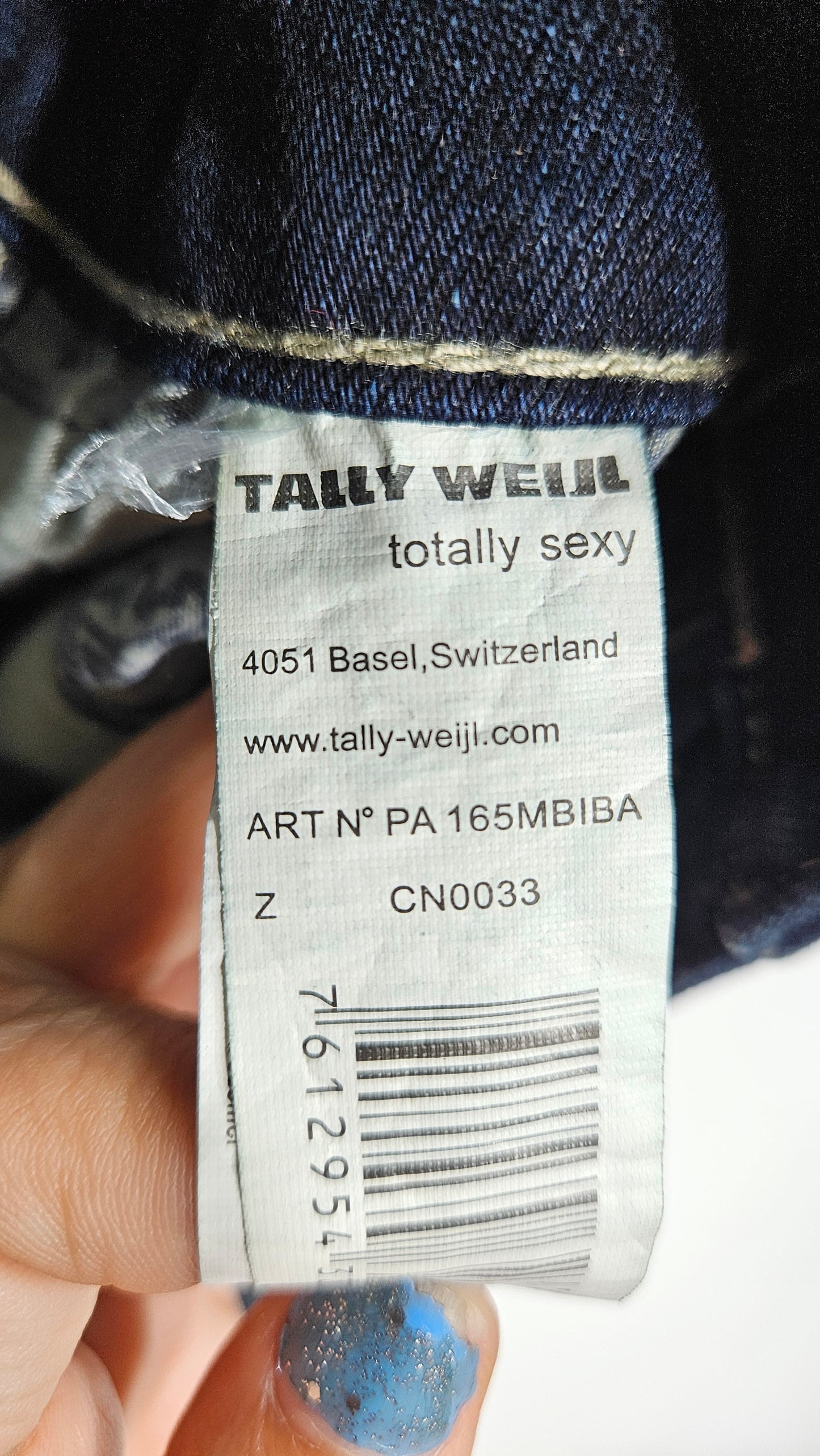 Women's Jeans Pre Loved Pants High Waist Skinny Denim Pants