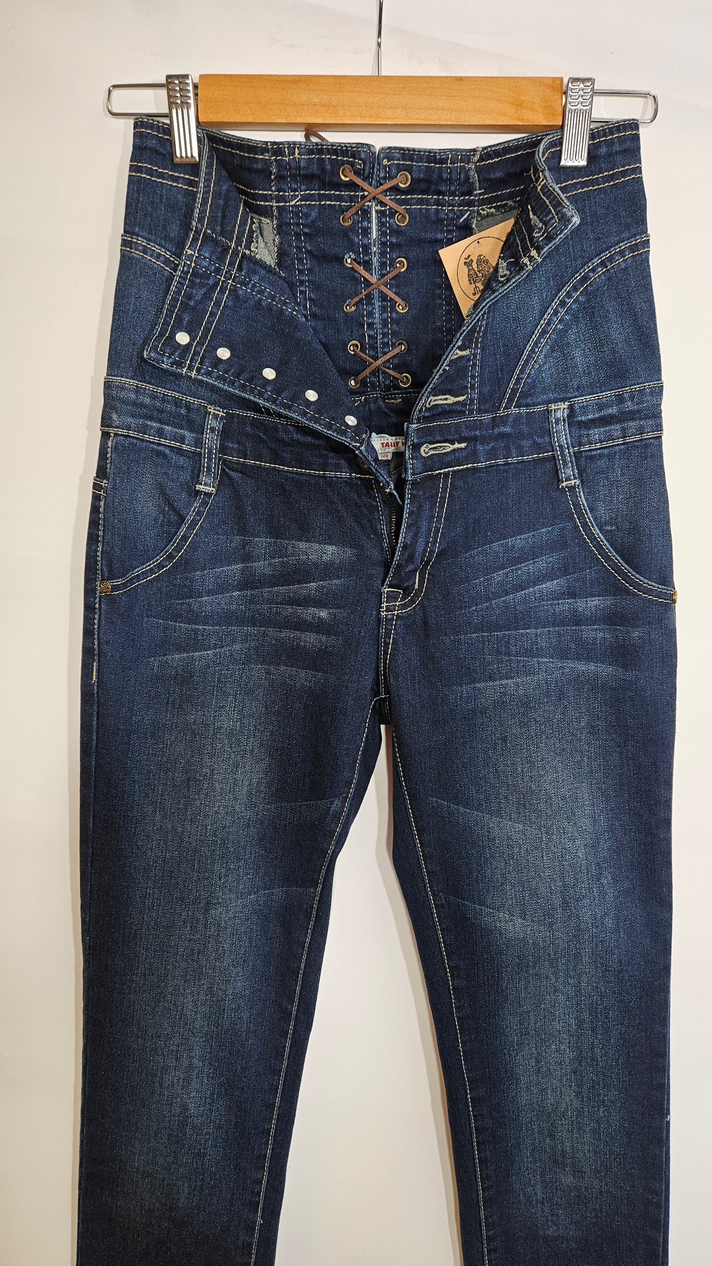 Women's Jeans Pre Loved Pants High Waist Skinny Denim Pants