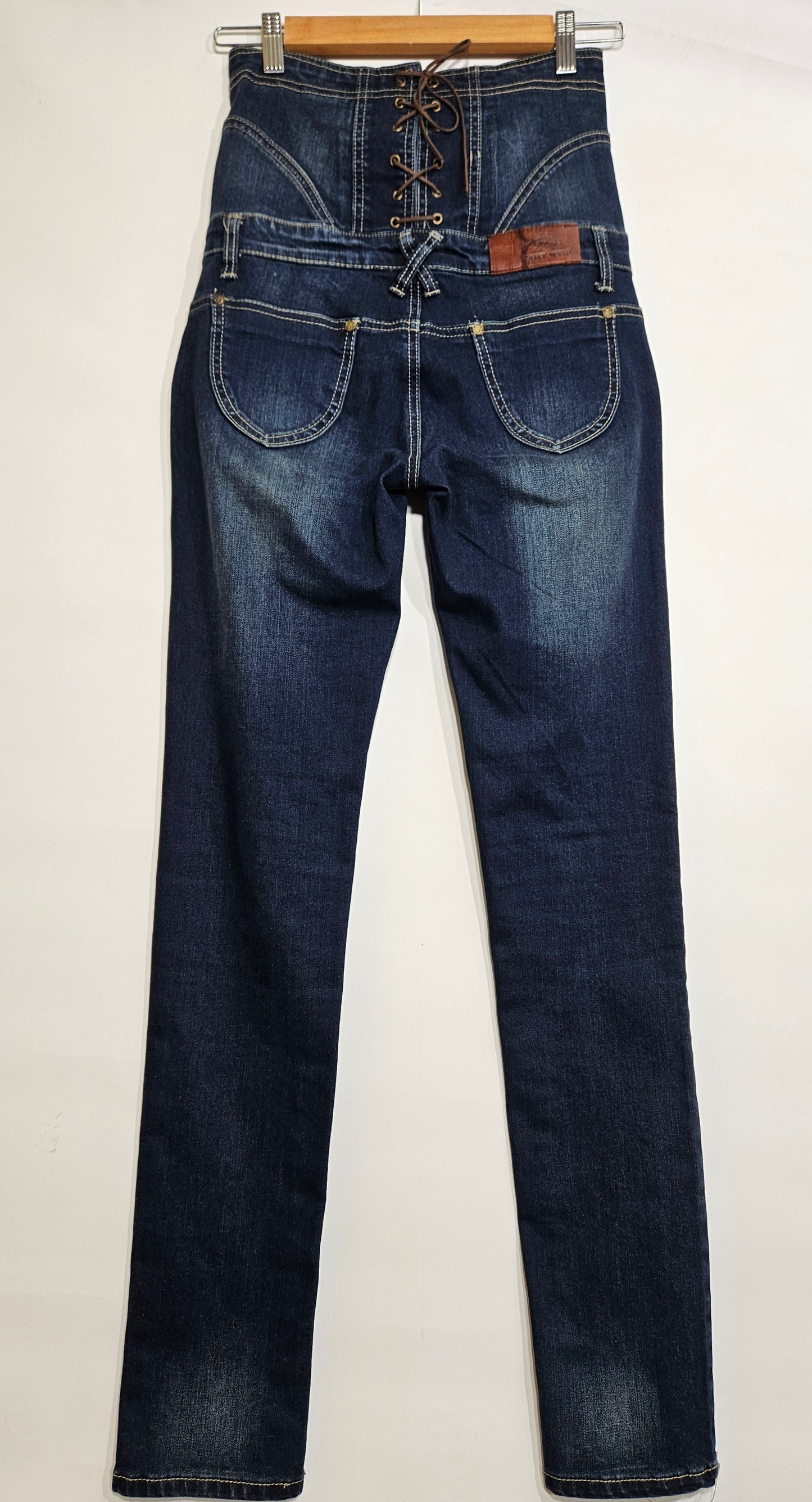 Women's Jeans Pre Loved Pants High Waist Skinny Denim Pants