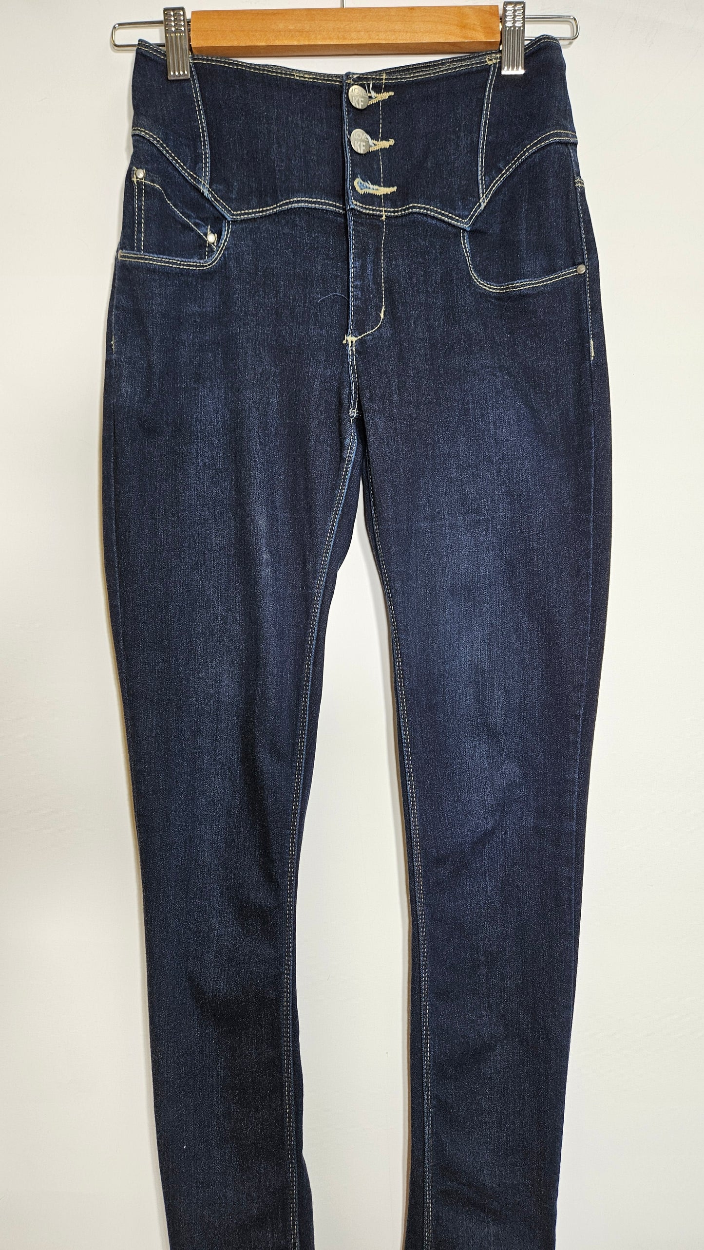 Kelly Felder High waisted Denim Pants Size 28.