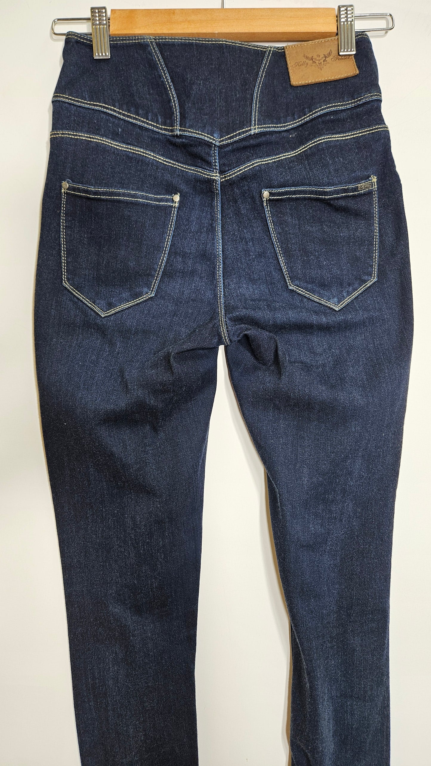 Kelly Felder High waisted Denim Pants Size 28.