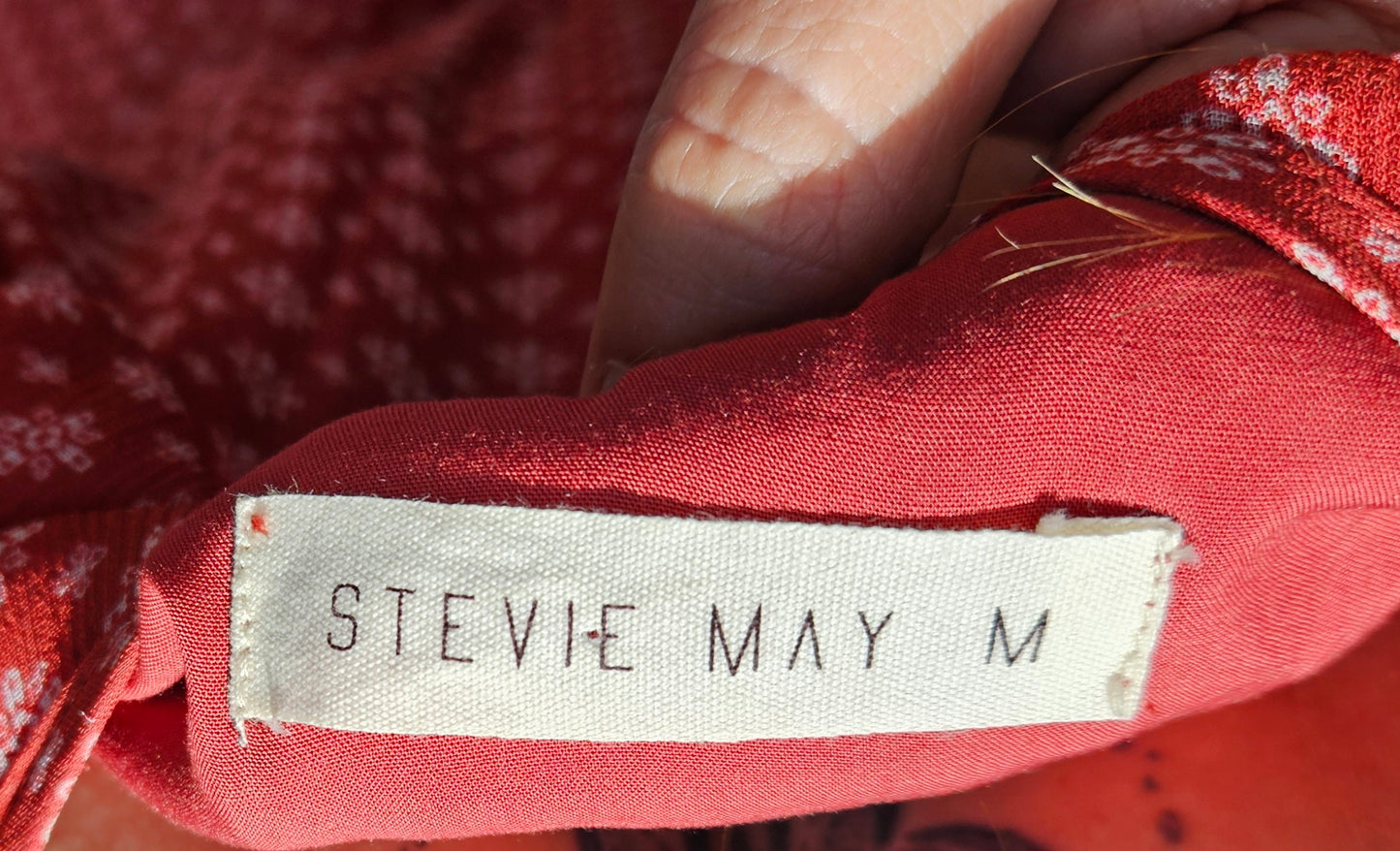 Stevie May Stella Midi Dress beautiful terracotta red MIDI Dress Size M