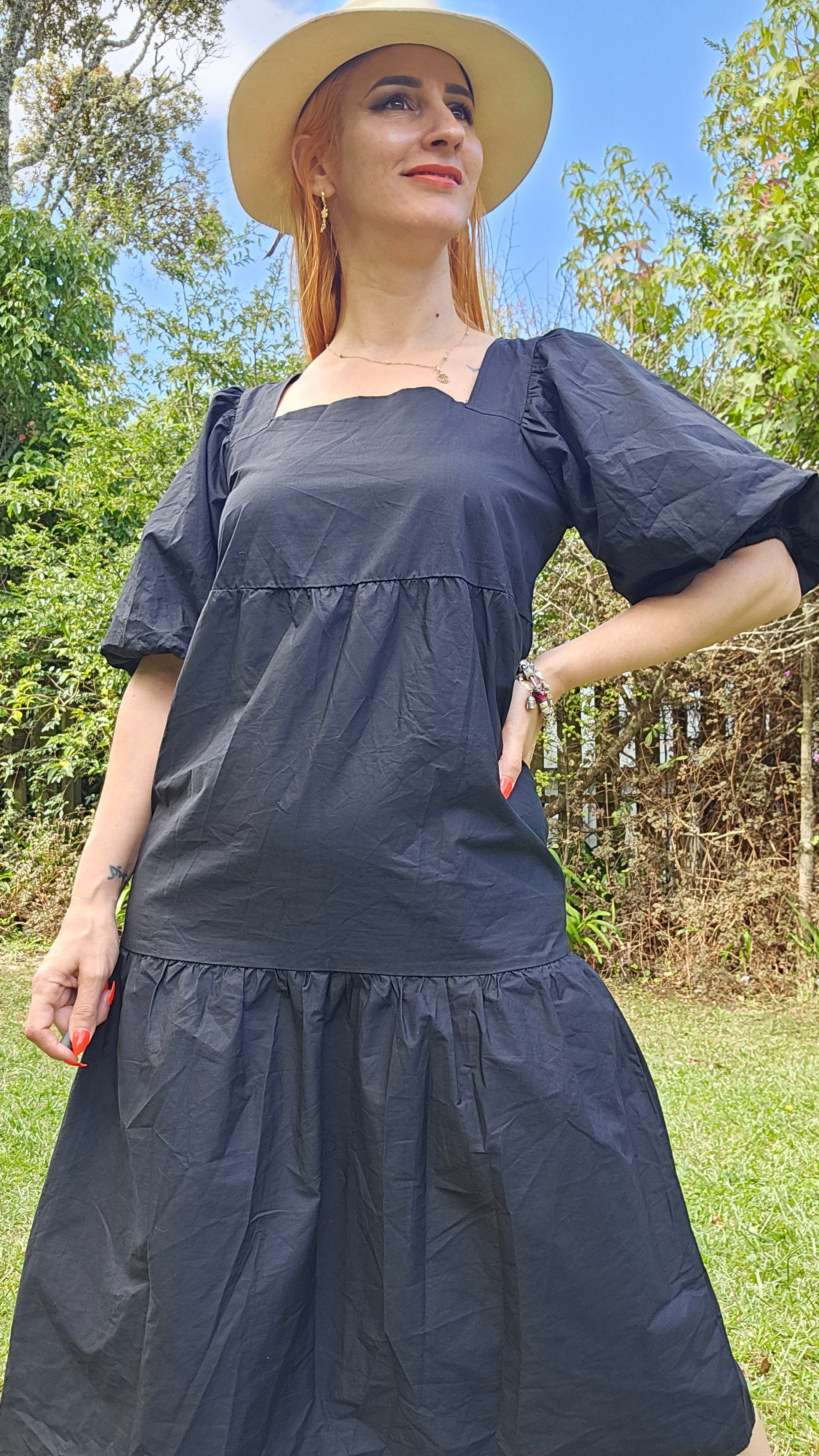 Midi Dress - Black Dress Missguided Dress paothriftnz Midi Dress - Black Dress Missguided Dress paothriftnz