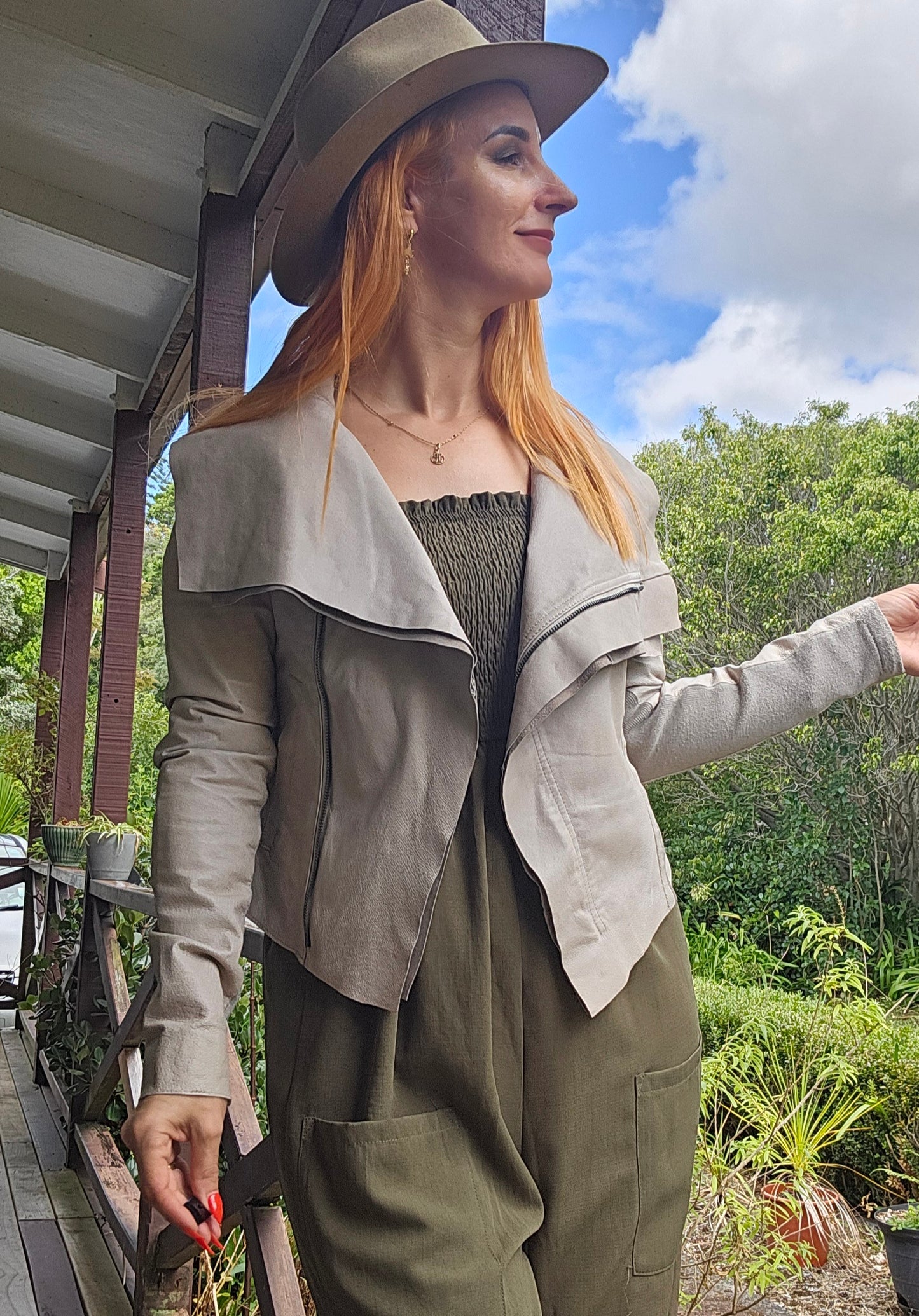 Decjuba Leather Jacket - Preloved Jacket Size 8.