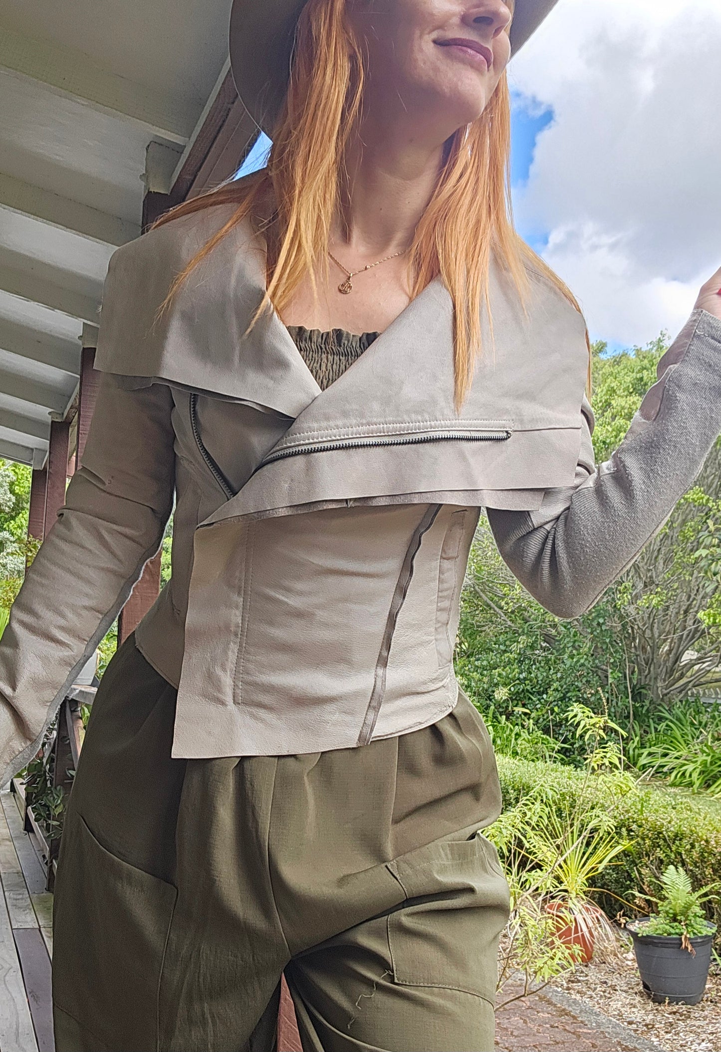 Decjuba Leather Jacket - Preloved Jacket Size 8.