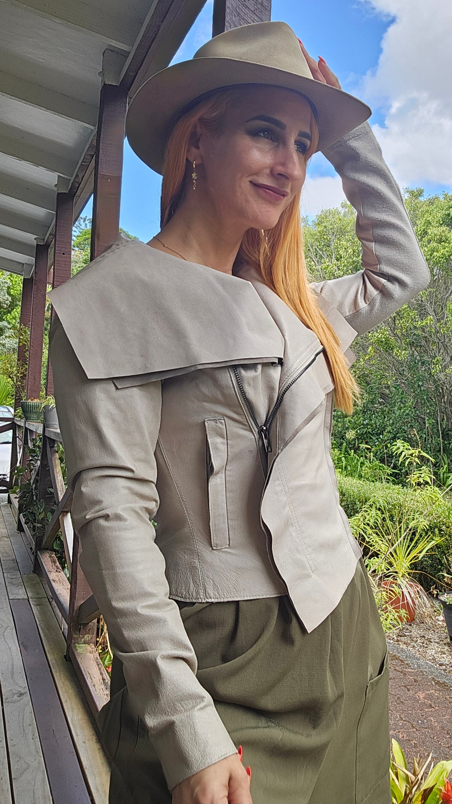 Decjuba Leather Jacket - Preloved Jacket Size 8.