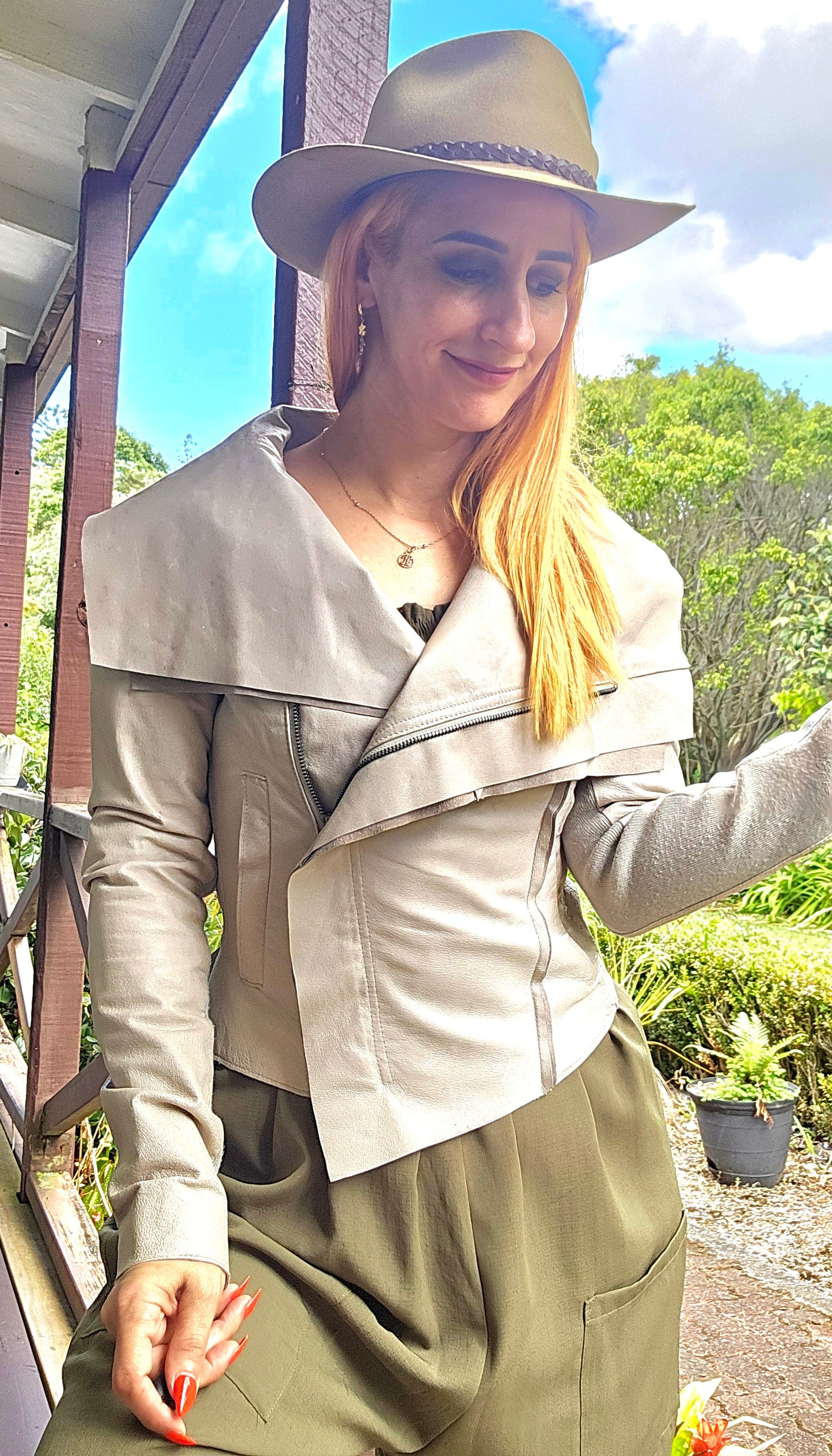 Decjuba Leather Jacket - Preloved Jacket Size 8.