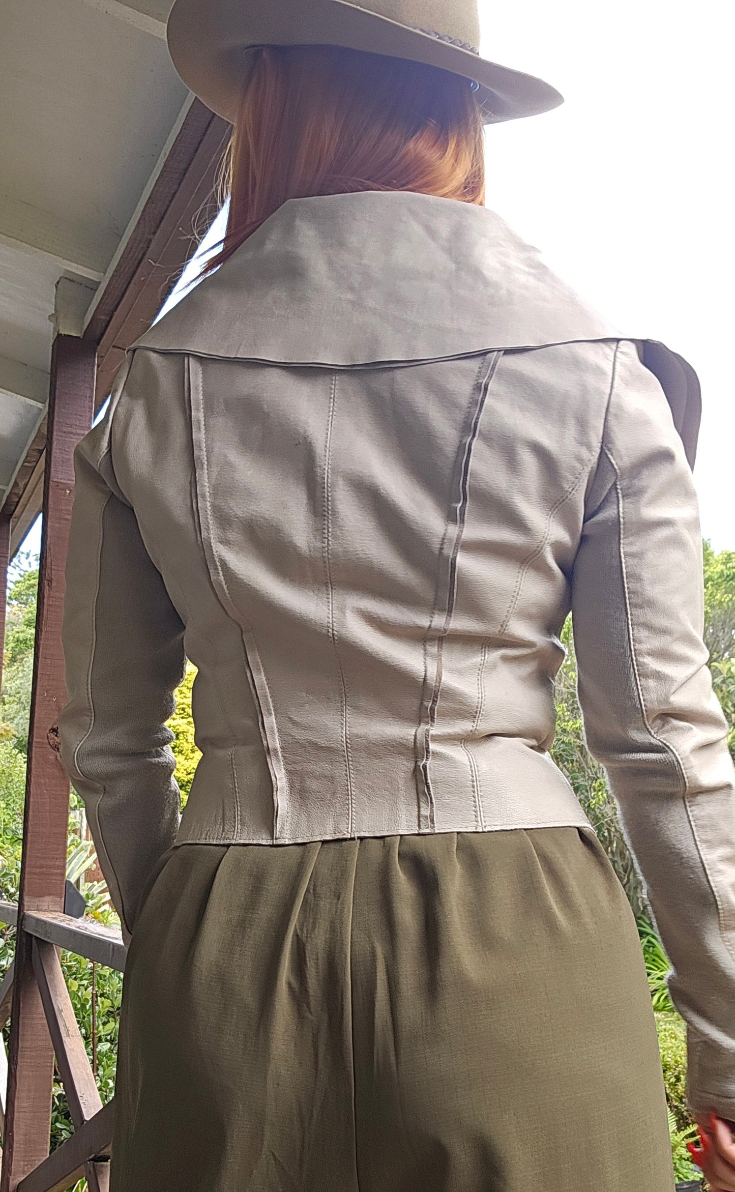 Decjuba Leather Jacket - Preloved Jacket Size 8.