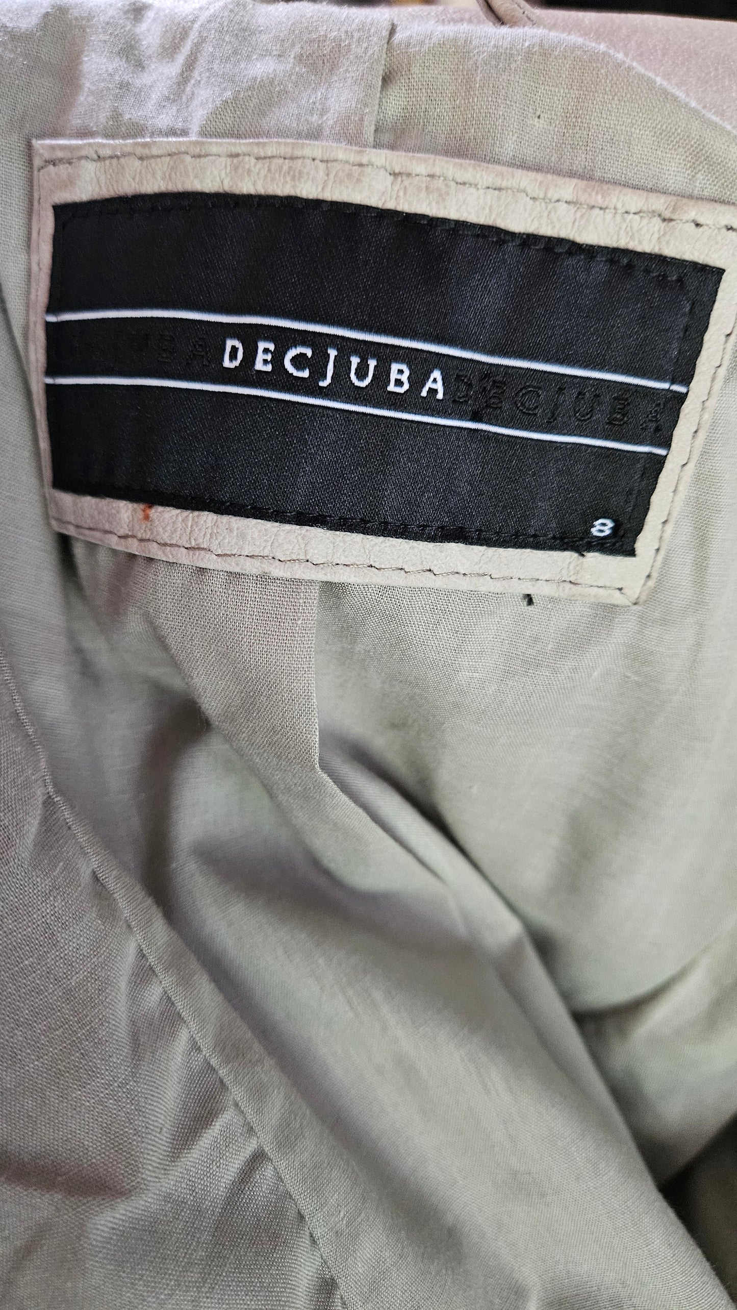 Decjuba Leather Jacket - Preloved Jacket Size 8.