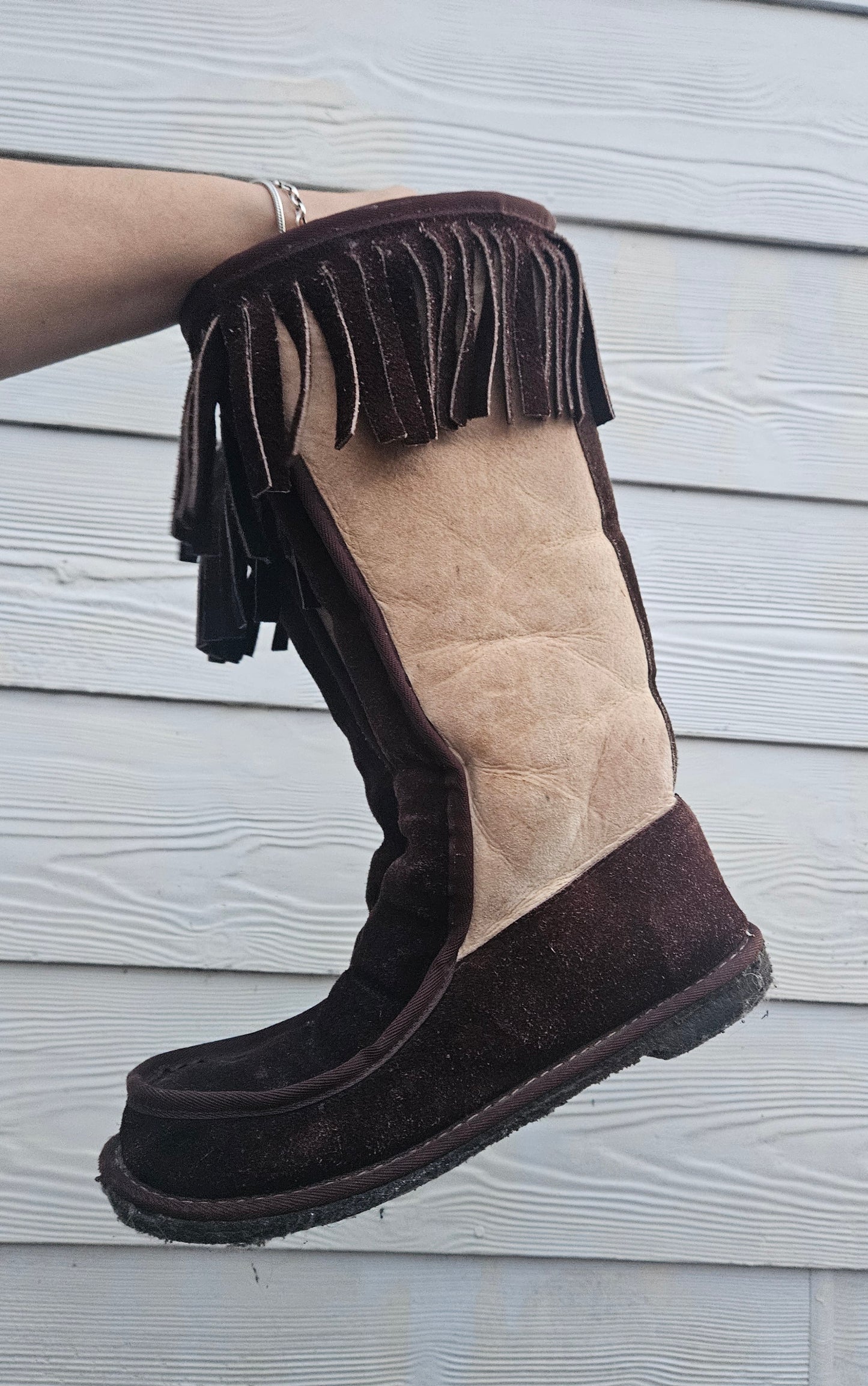 Lamb boots - lamb skin Boots, Size 39