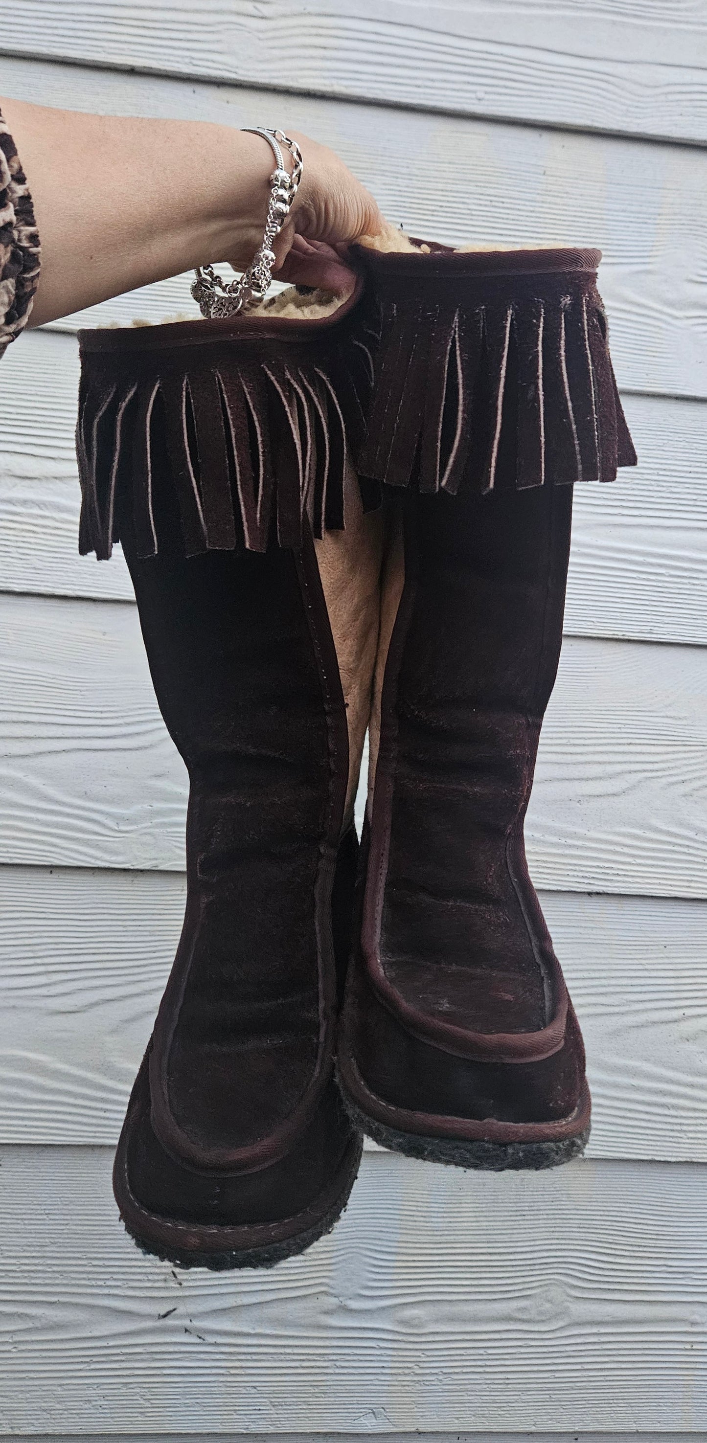 Lamb boots - lamb skin Boots, Size 39