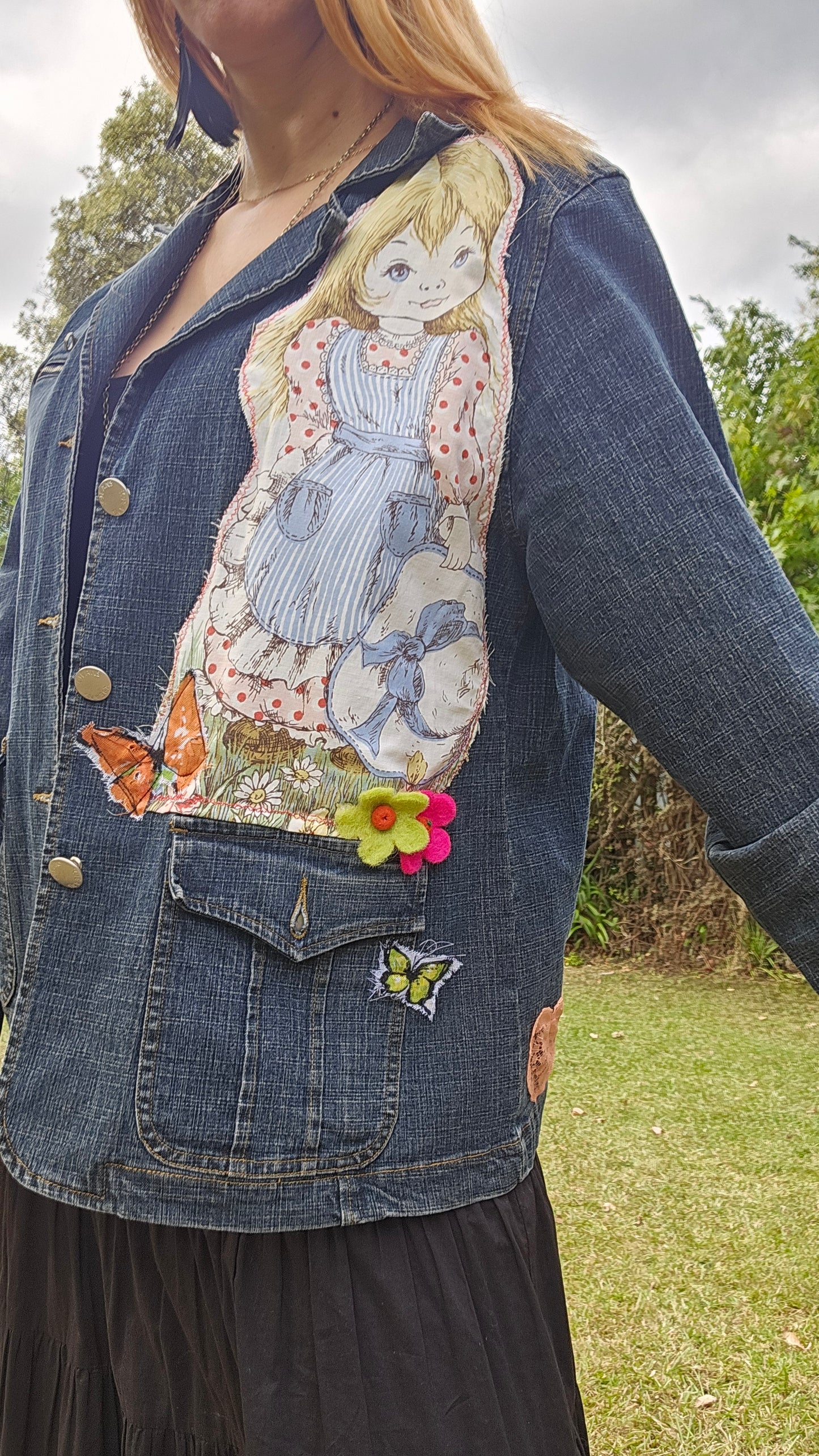 Vintage Denim jacket Y2k jacket size 12.