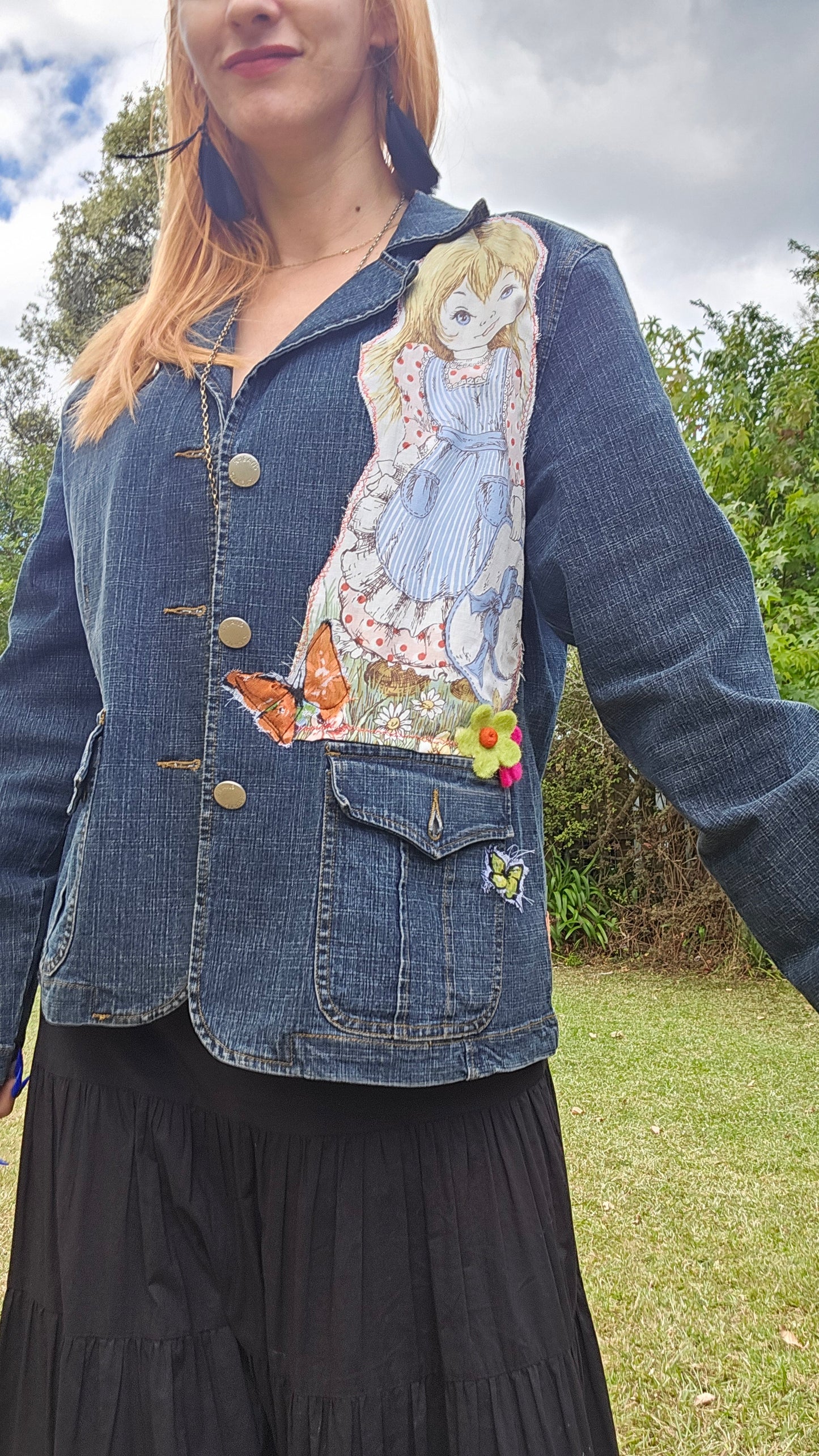 Vintage Denim jacket Y2k jacket size 12.