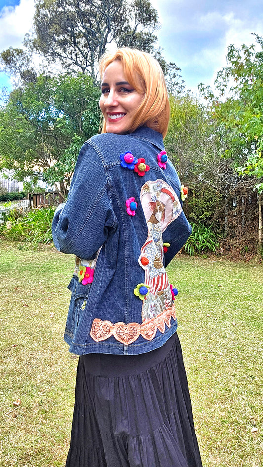 Vintage Denim jacket Y2k jacket size 12.