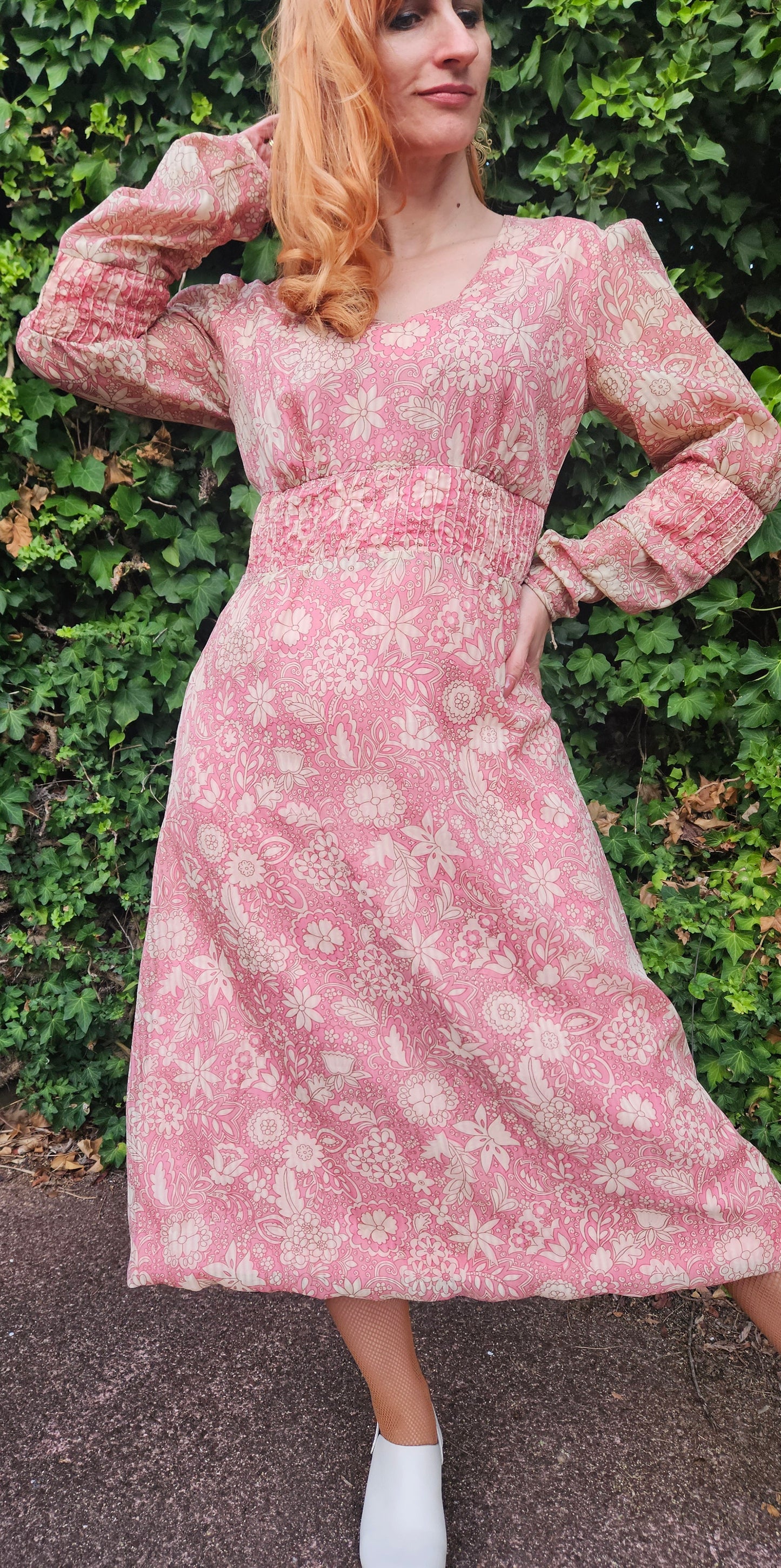 New Zealand Crafted Midi Dress - Vintage Dress