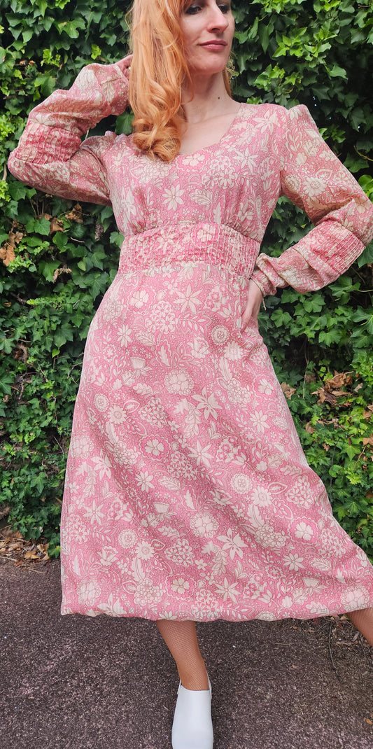 New Zealand Crafted Midi Dress - Vintage Dress