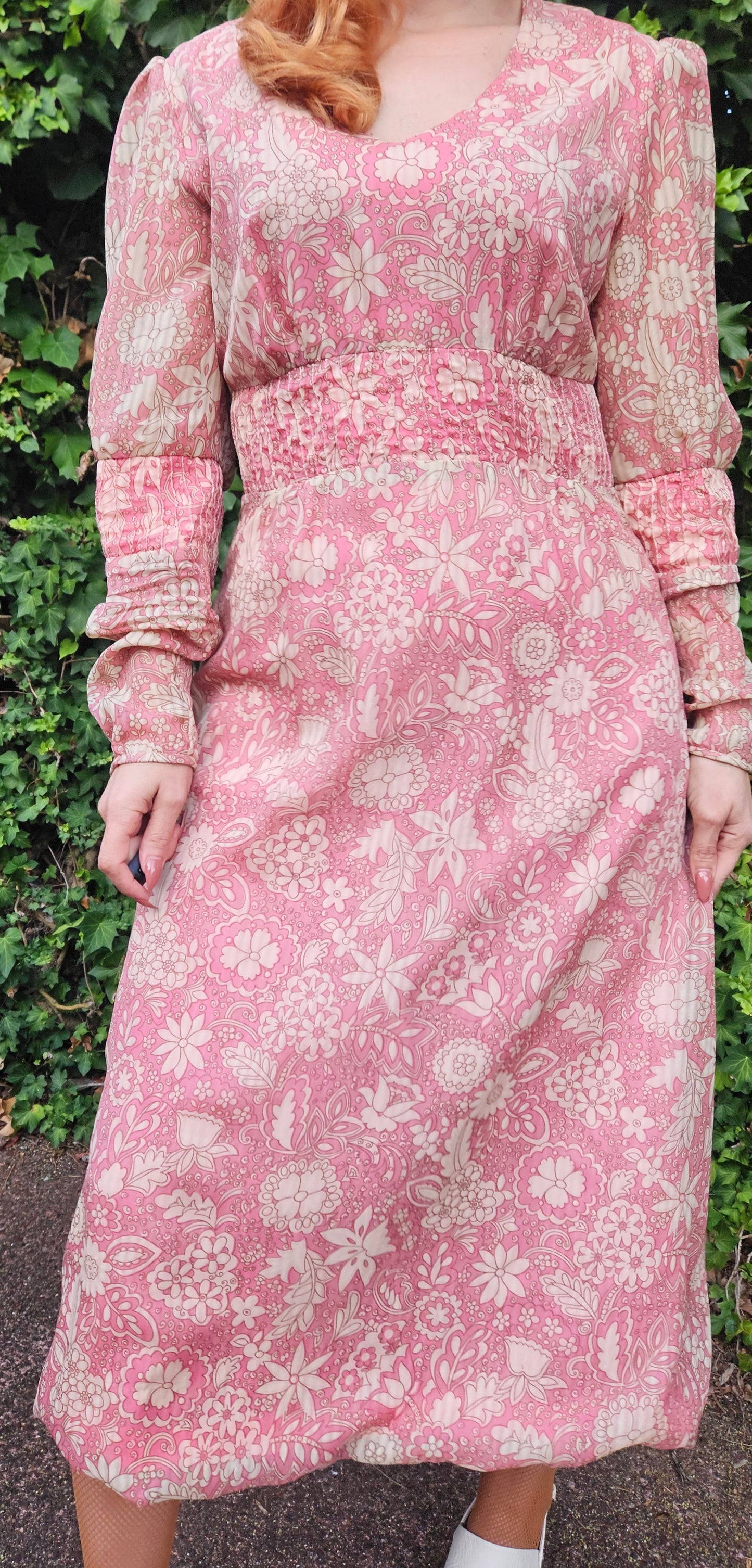 New Zealand Crafted Midi Dress - Vintage Dress