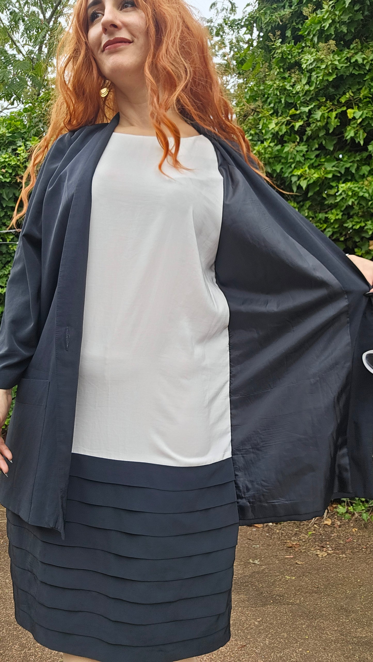 Vintage 80s Dress. Ascot Dress Made in New Zealand