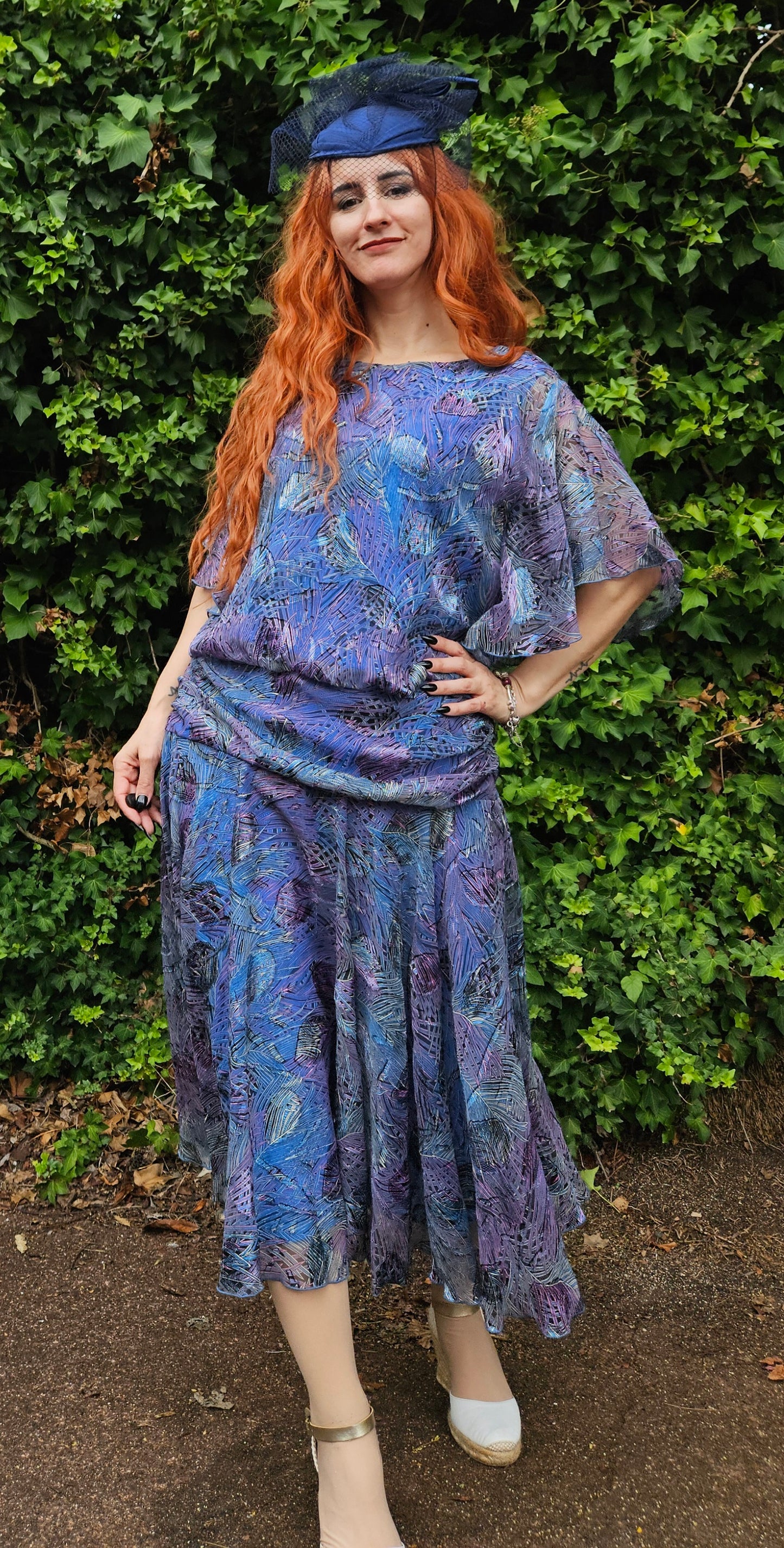 Vintage Dress. Floral Fetish Dress