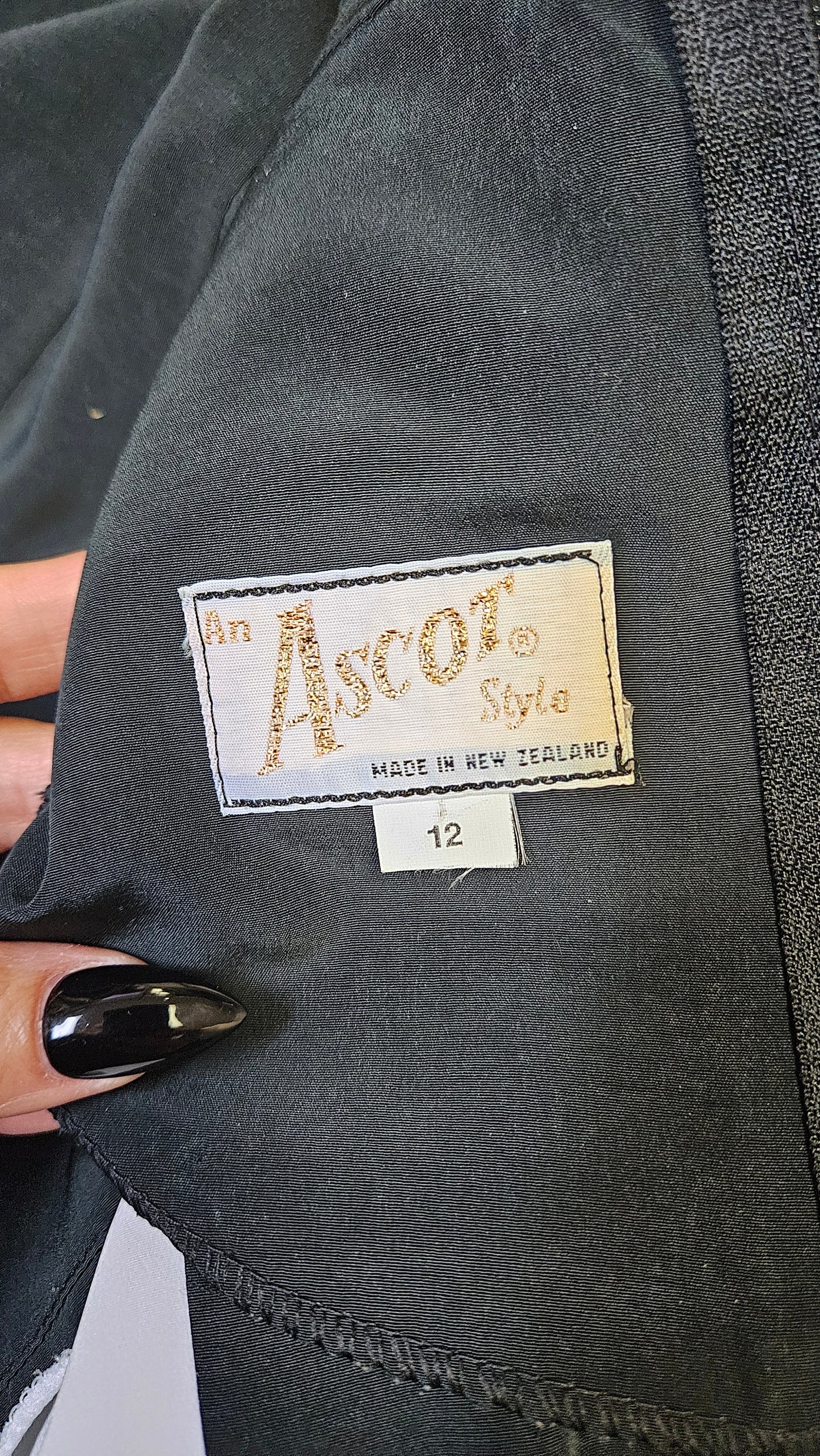 Vintage 80s Dress. Ascot Dress Made in New Zealand
