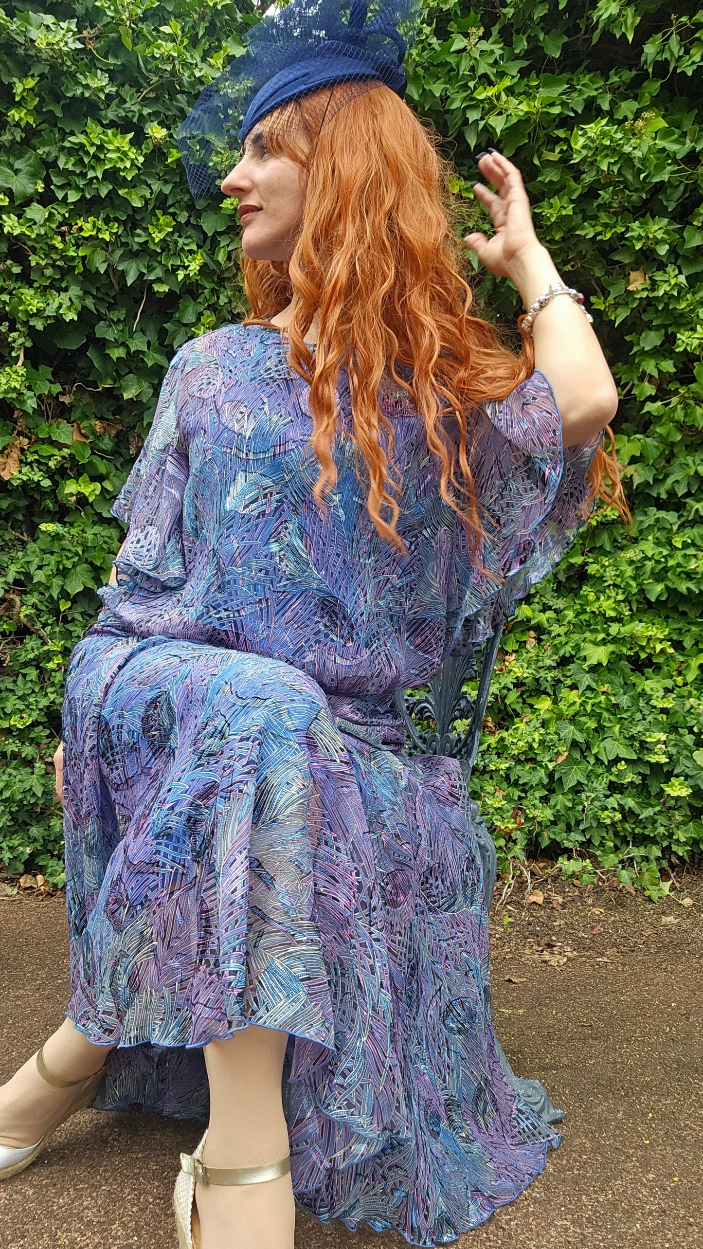 Vintage Dress. Floral Fetish Dress