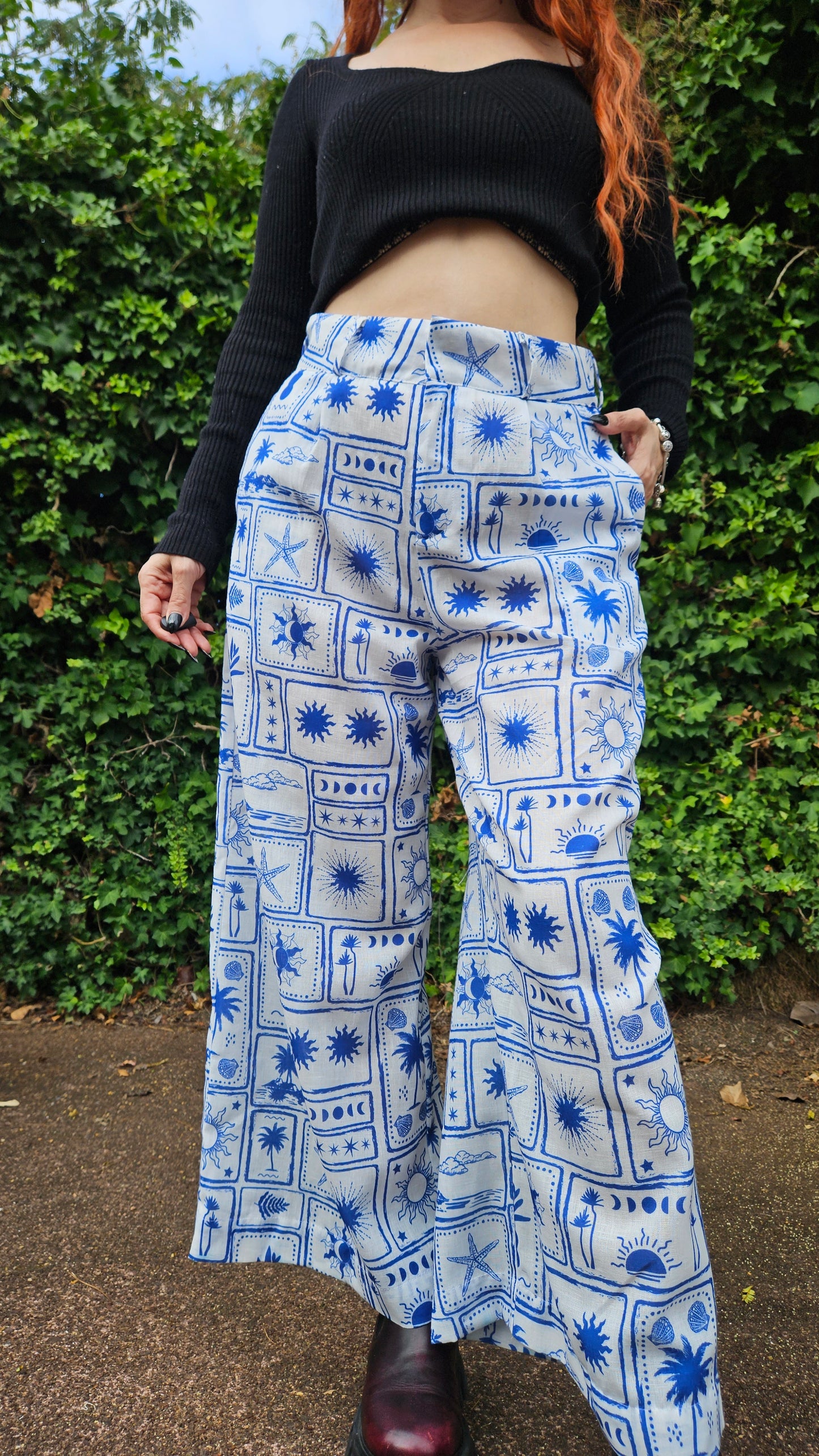 Unique Wide Legs Pants - Preloved Palazzo Pants