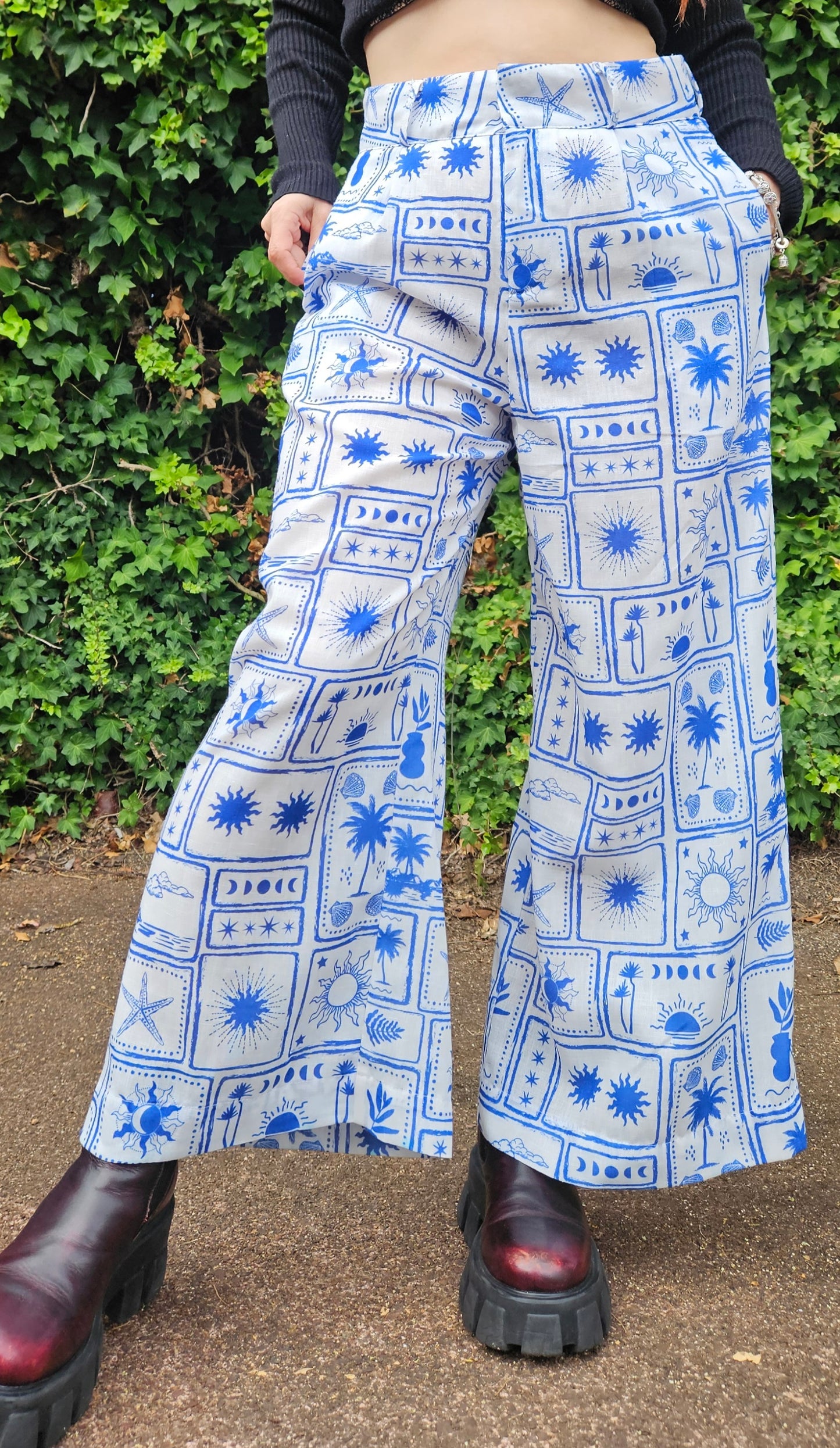 Unique Wide Legs Pants - Preloved Palazzo Pants