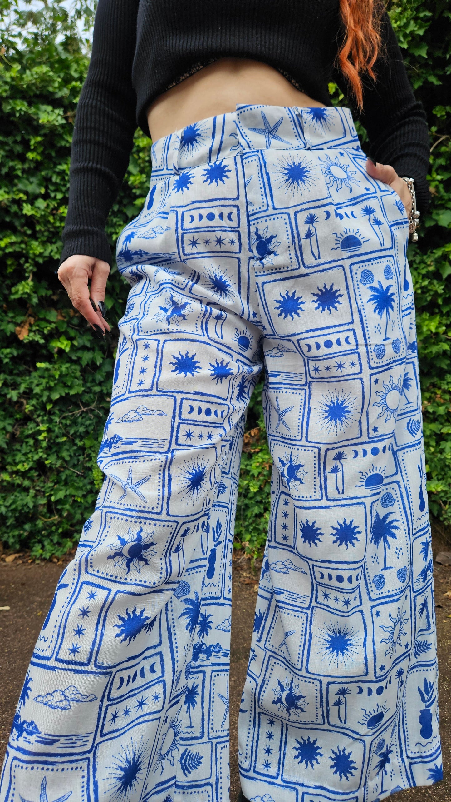 Unique Wide Legs Pants - Preloved Palazzo Pants