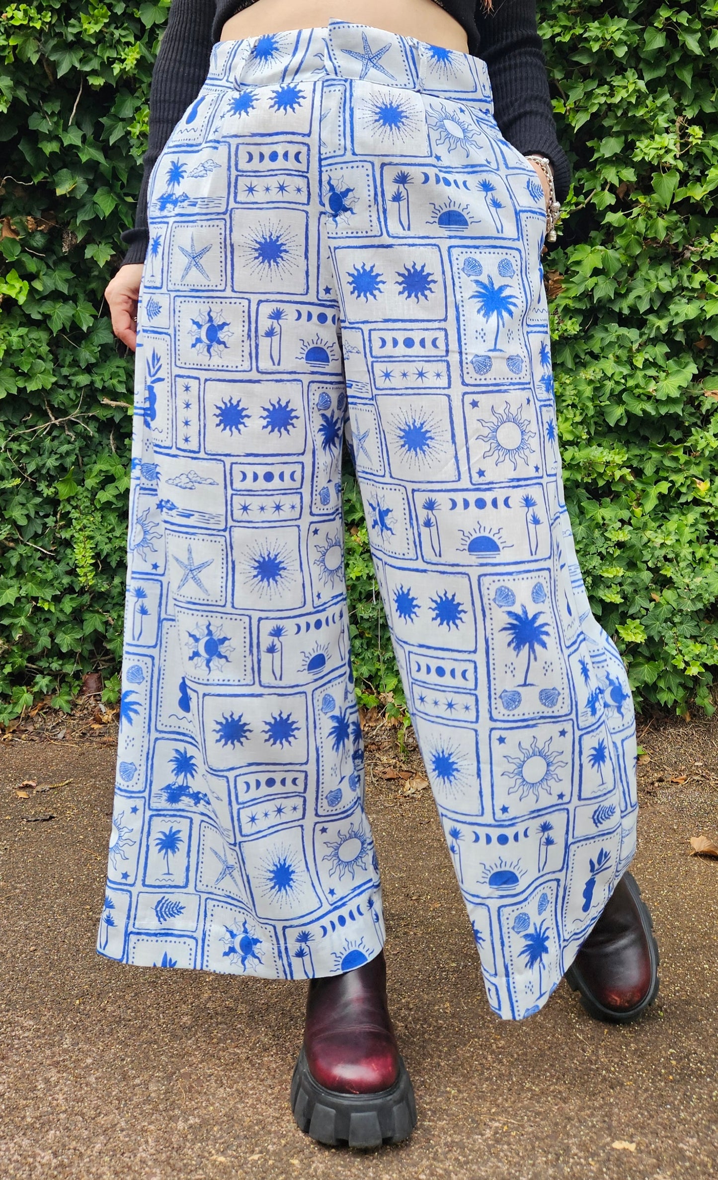 Unique Wide Legs Pants - Preloved Palazzo Pants