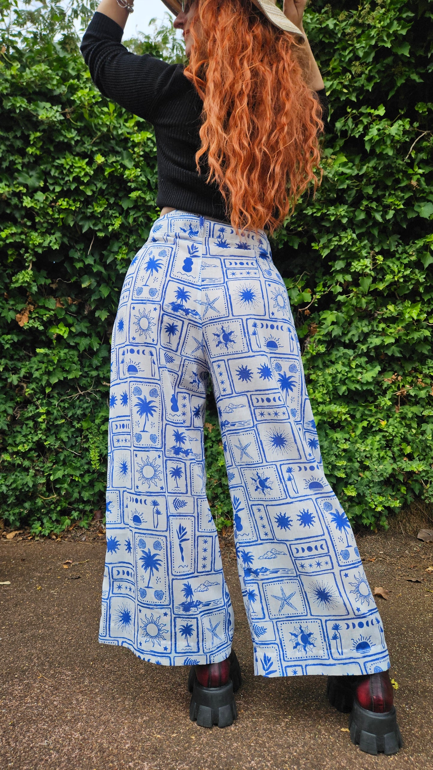 Unique Wide Legs Pants - Preloved Palazzo Pants