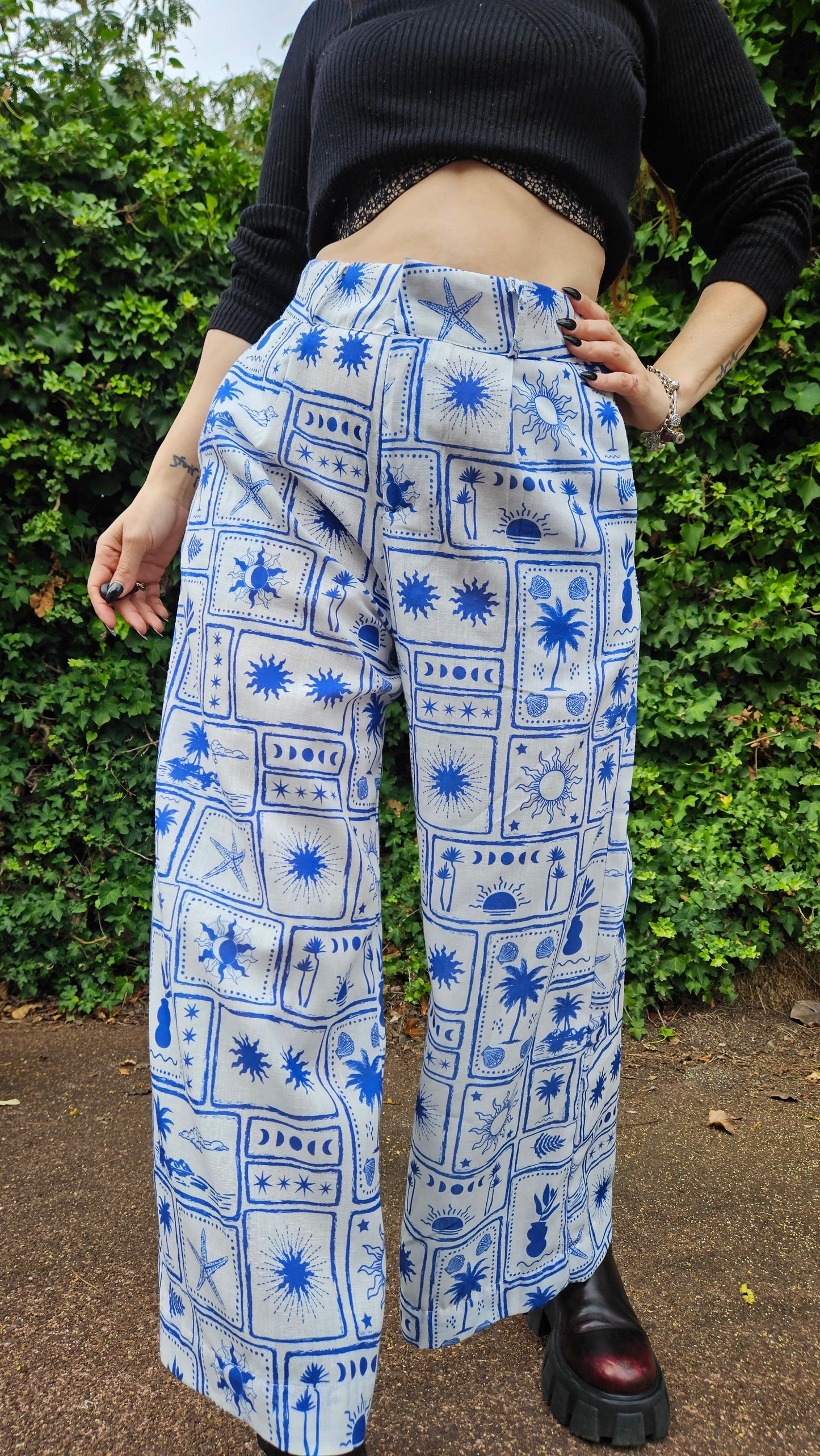 Unique Wide Legs Pants - Preloved Palazzo Pants