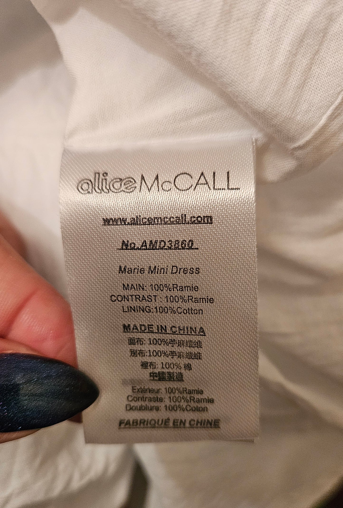 Authentic Alice McCALL Marie Mini Dress – Size 6 AU (8 NZ) Preloved Dress