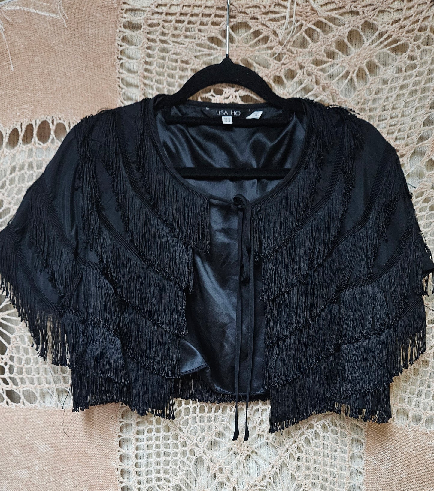 Bolero Fringe Cropped Jacket by Lisa Ho