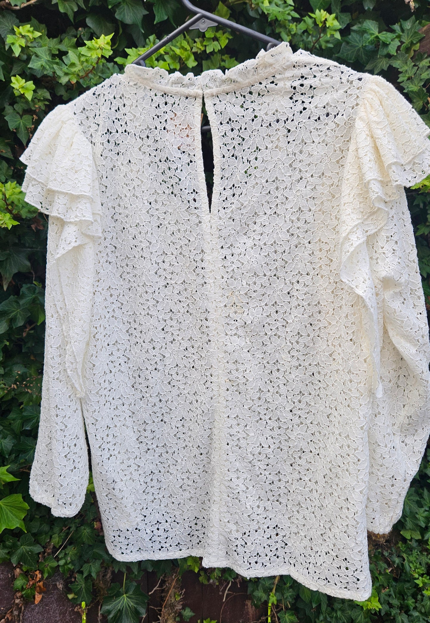 Lace top Women's blouse - Used Top preloved