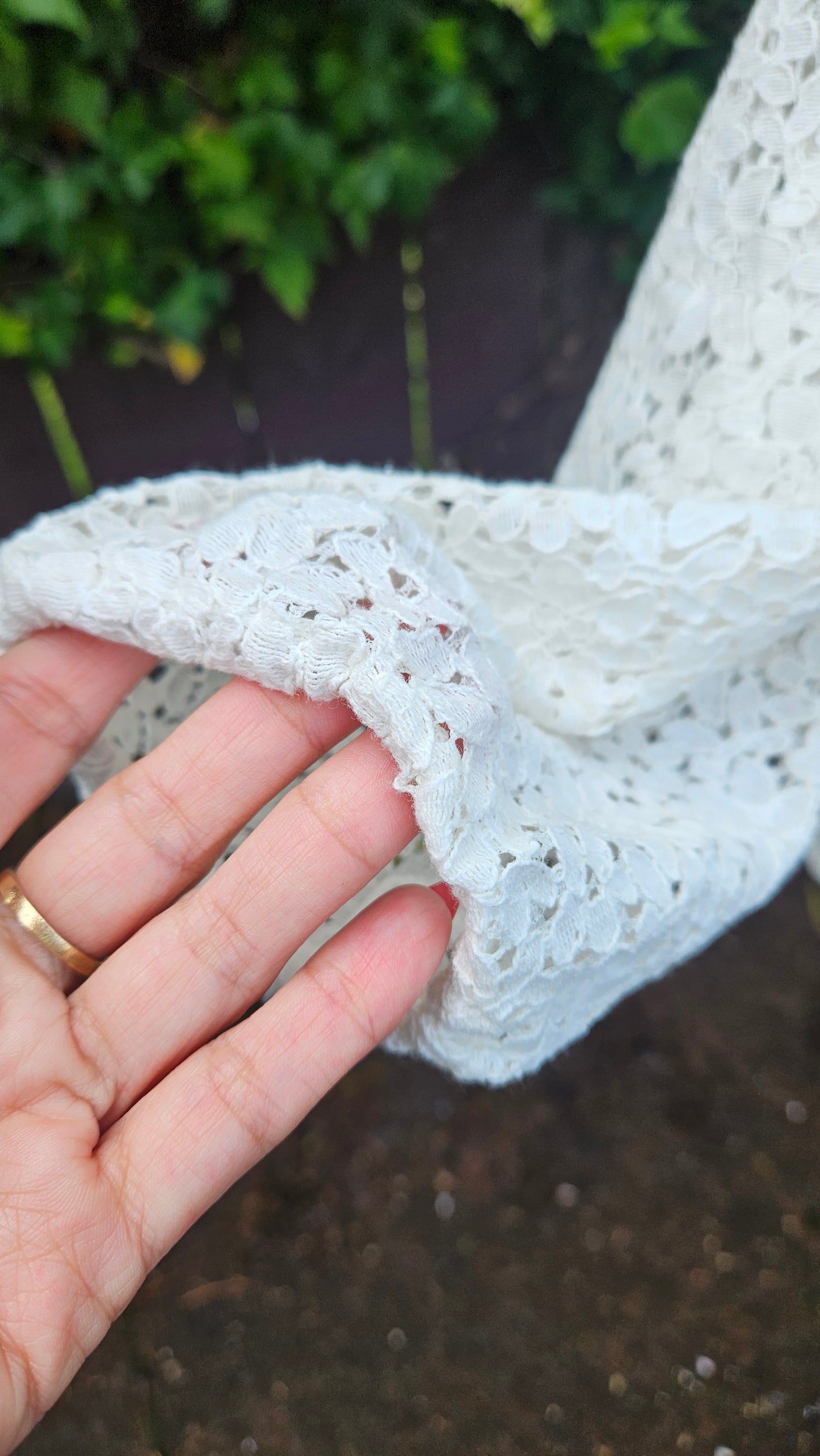 Lace top Women's blouse - Used Top preloved