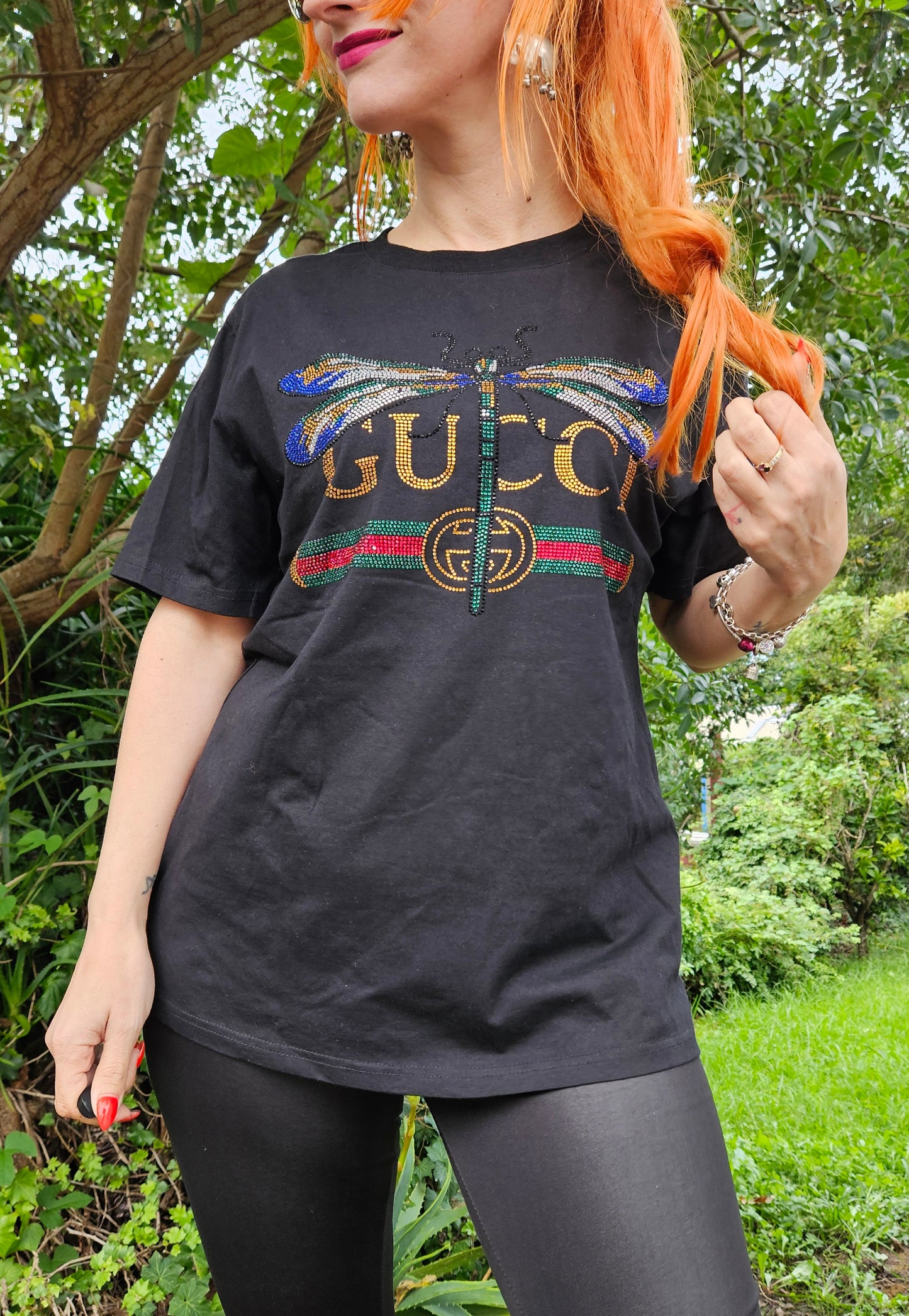 Gucci Tee black Top Size M