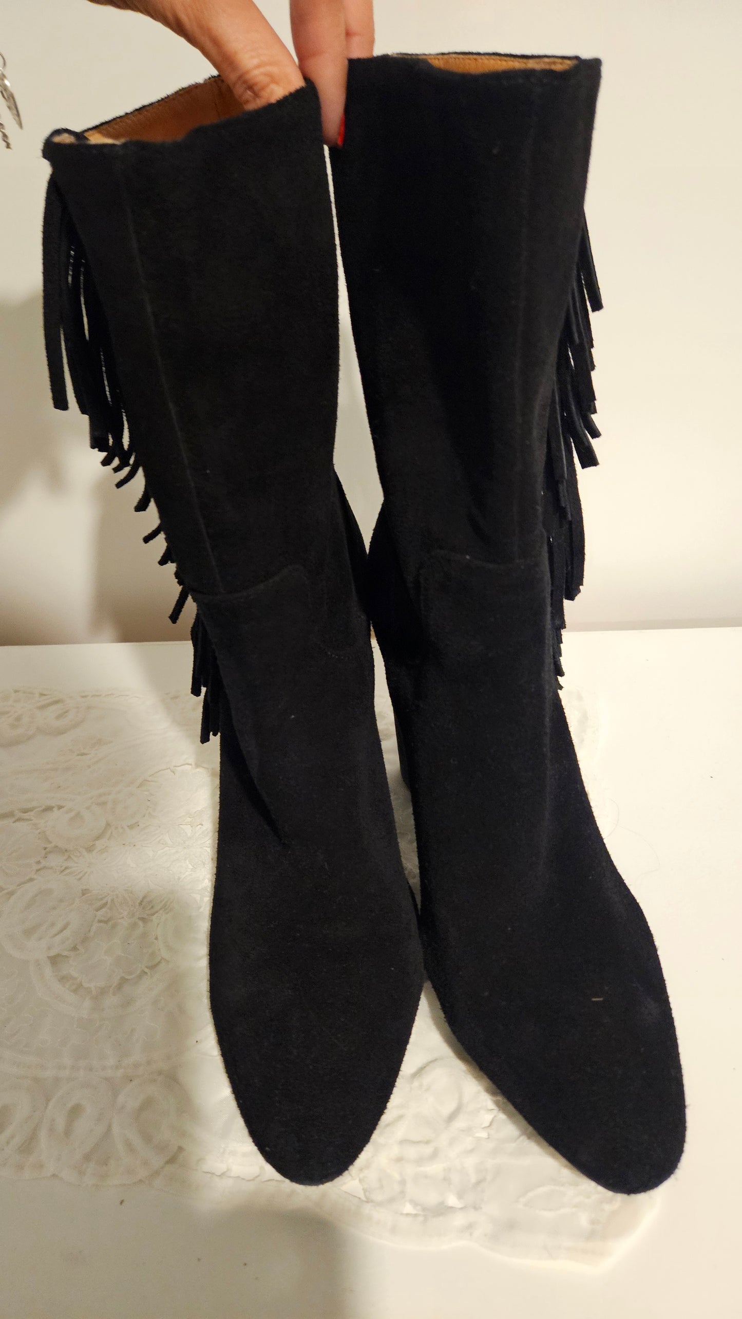 Sexy 100% Leather Boots Size 39