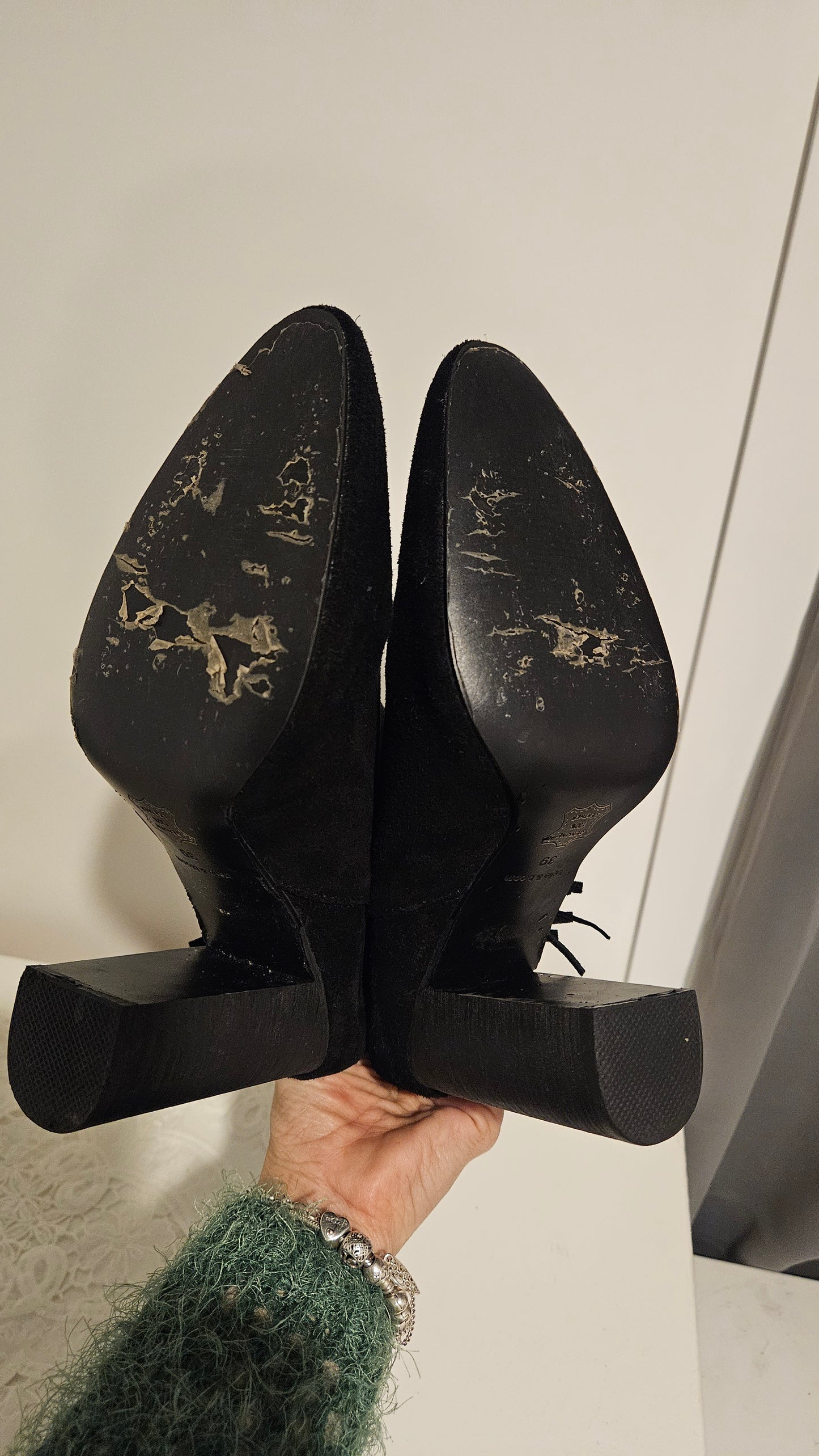 Sexy 100% Leather Boots Size 39