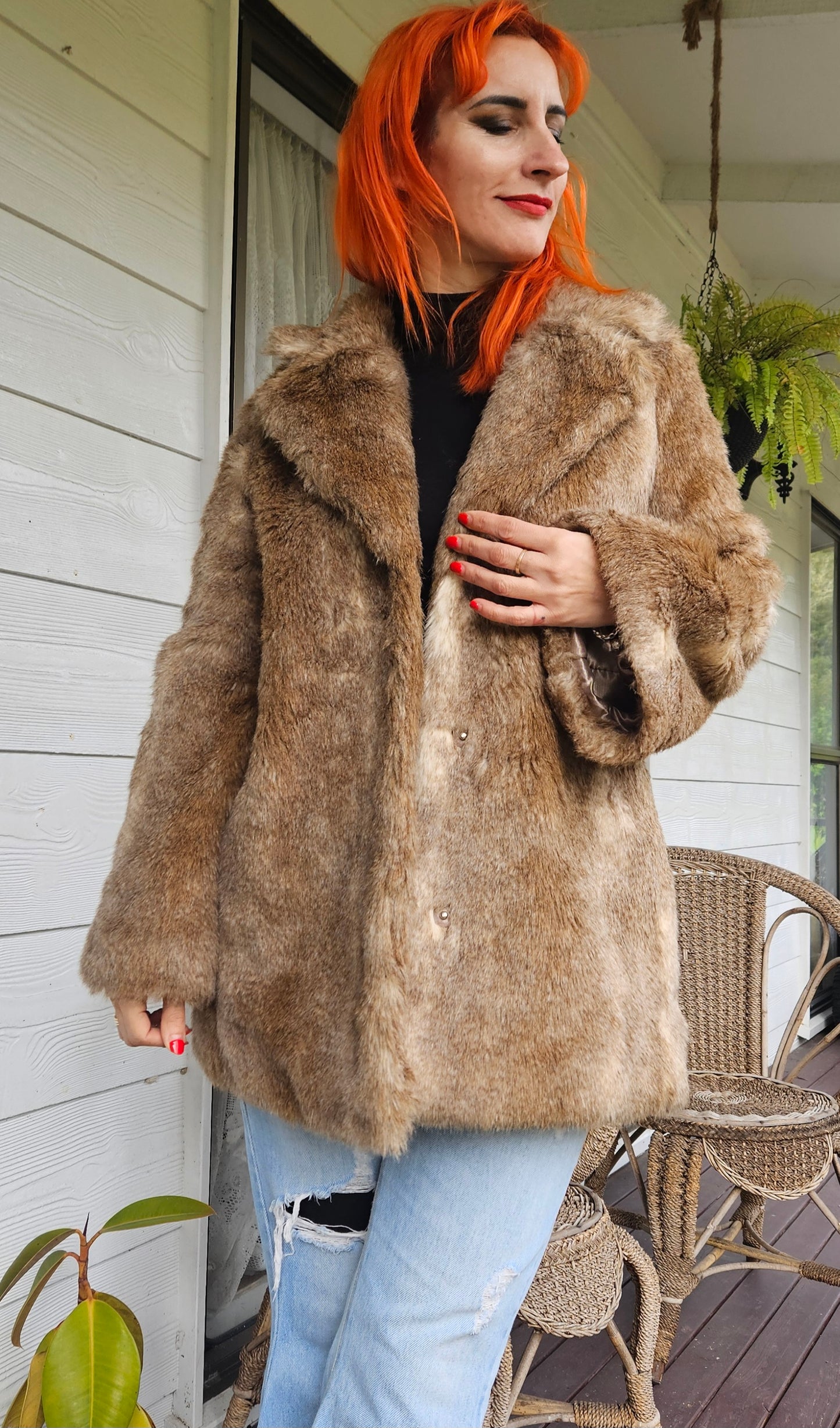 Stunning H&M Fur Jacket - Preloved Coat