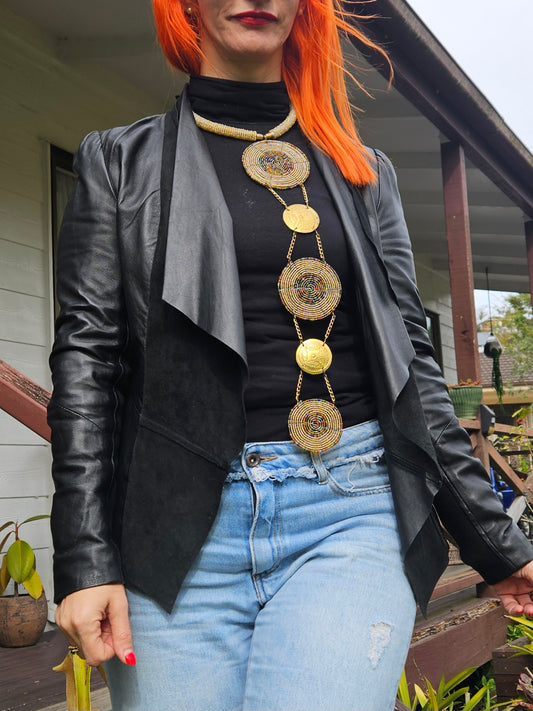 Black Leather jacket Size 8