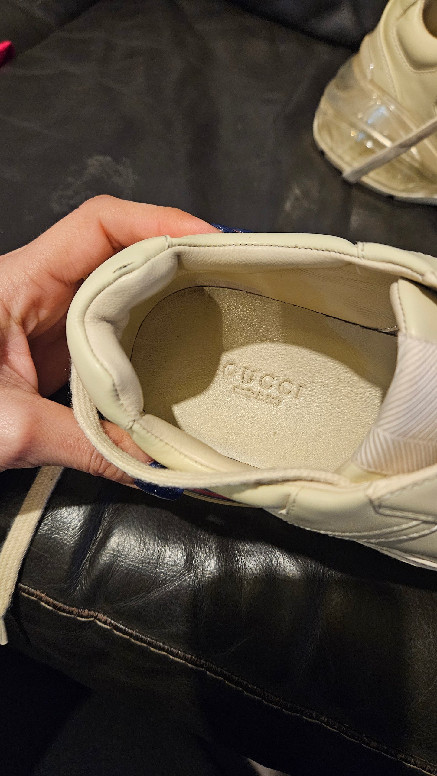 Gucci Rhyton sneakers Size 40. Leather Gucci Shoes.