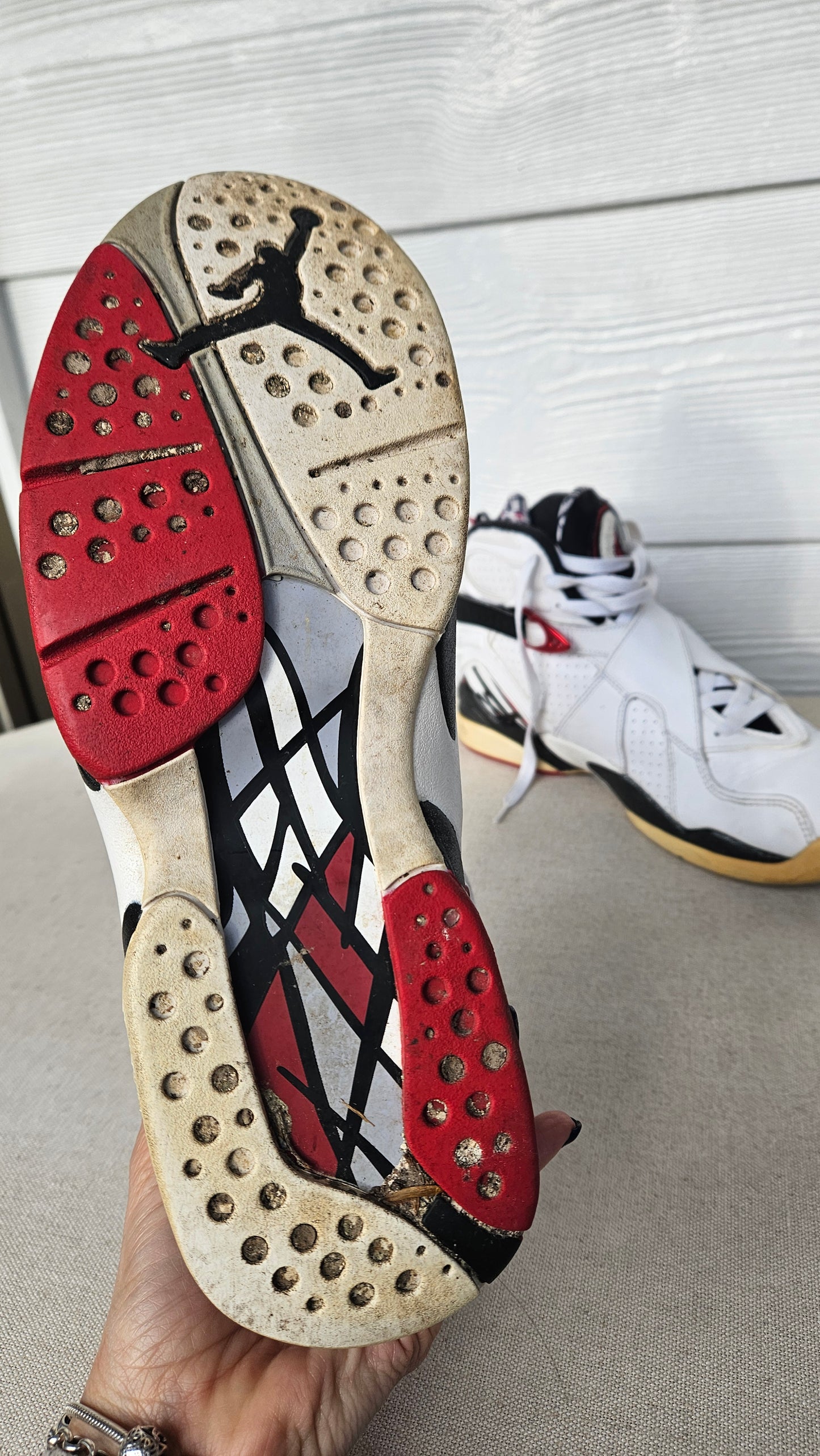 Nike Air Jordan 8 Retro Bugs Bunny Size US 9-42.5 EU. 2013 White Red Black Nike Sneakers Preloved Shoes