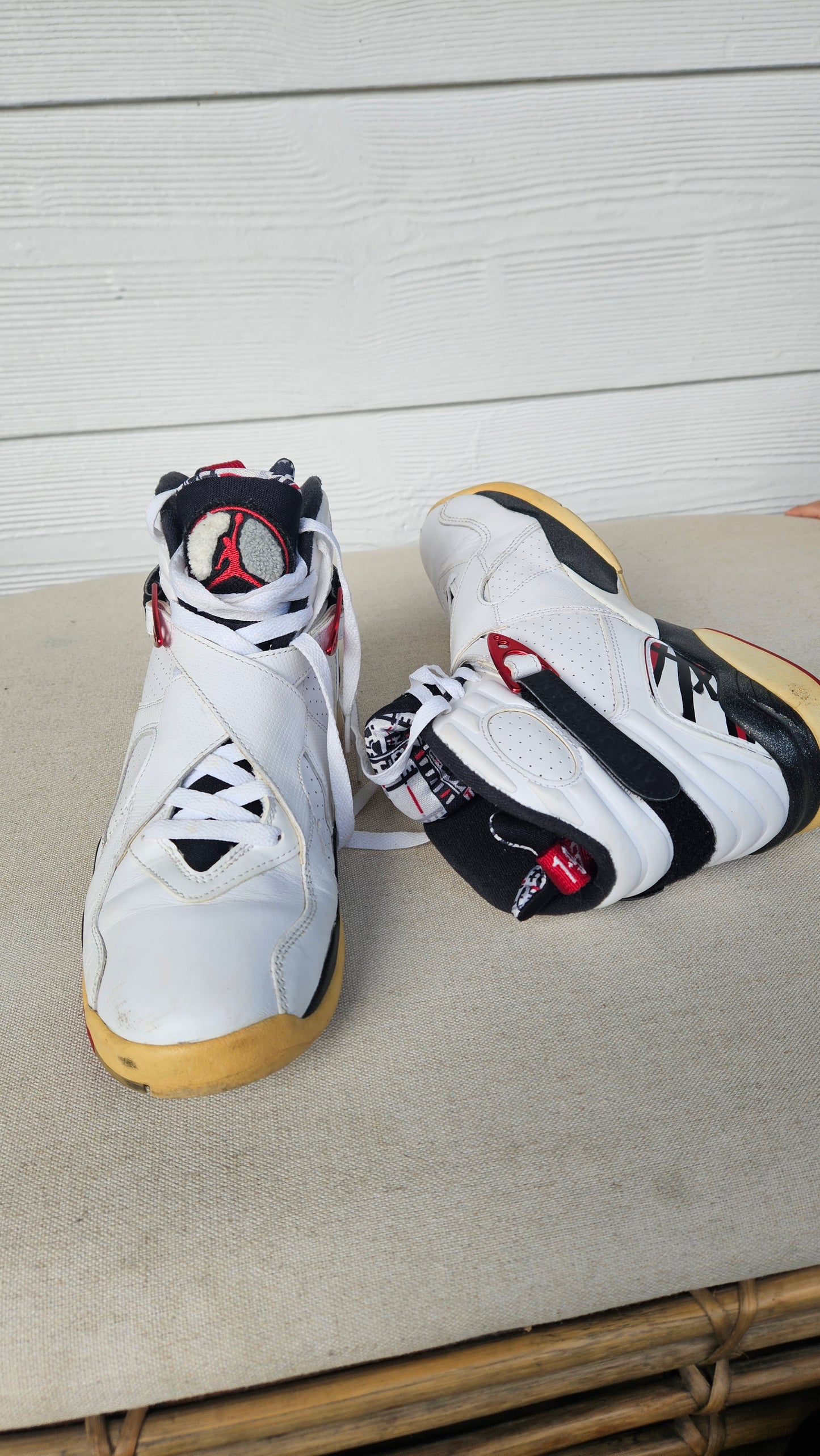 Nike Air Jordan 8 Retro Bugs Bunny Size US 9-42.5 EU. 2013 White Red Black Nike Sneakers Preloved Shoes
