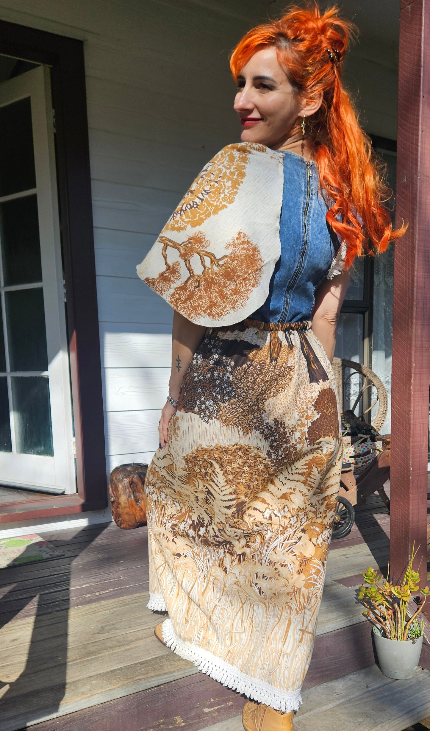 Lovely Hand made asymmetrical Dress