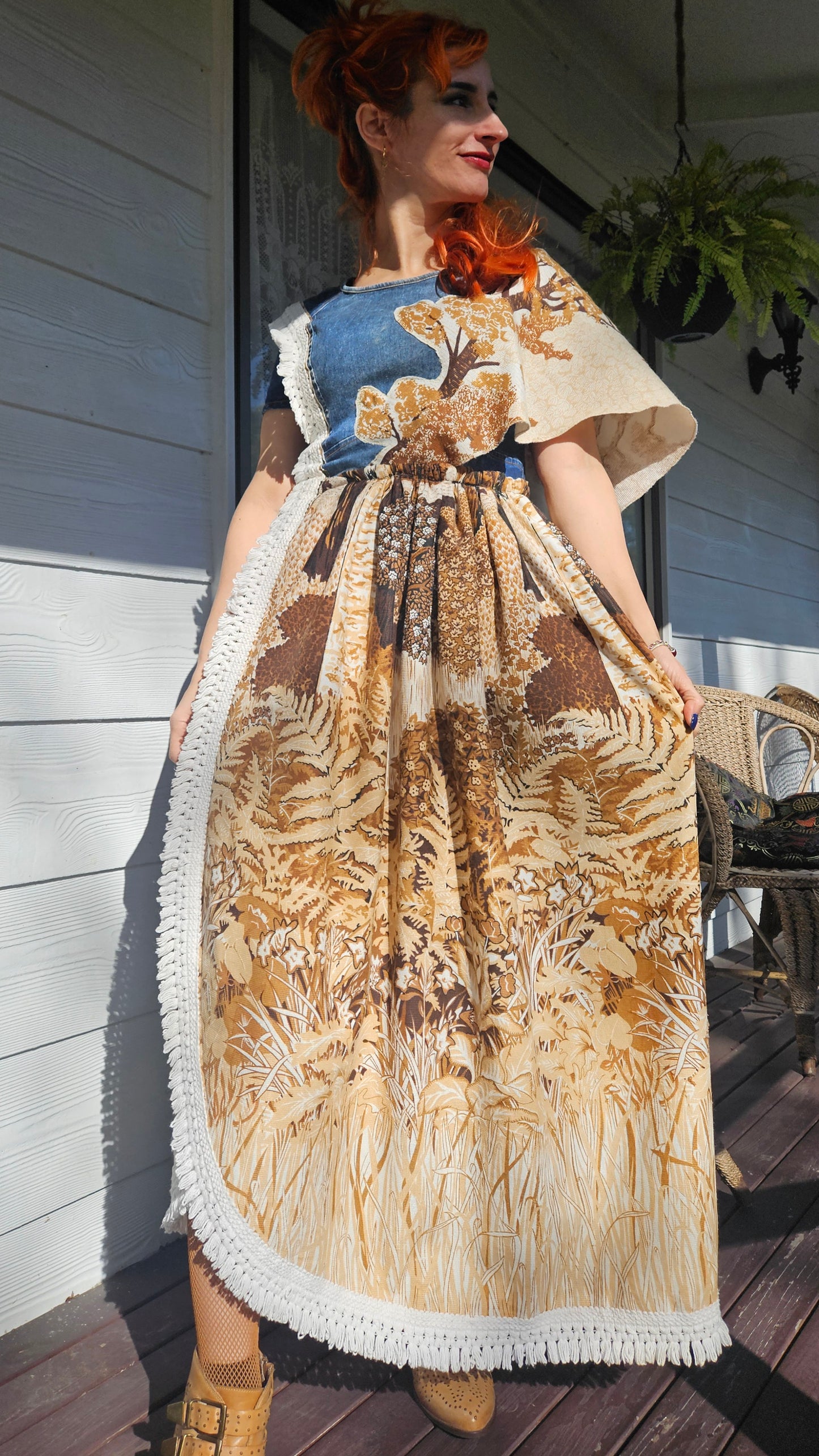 Lovely Hand made asymmetrical Dress