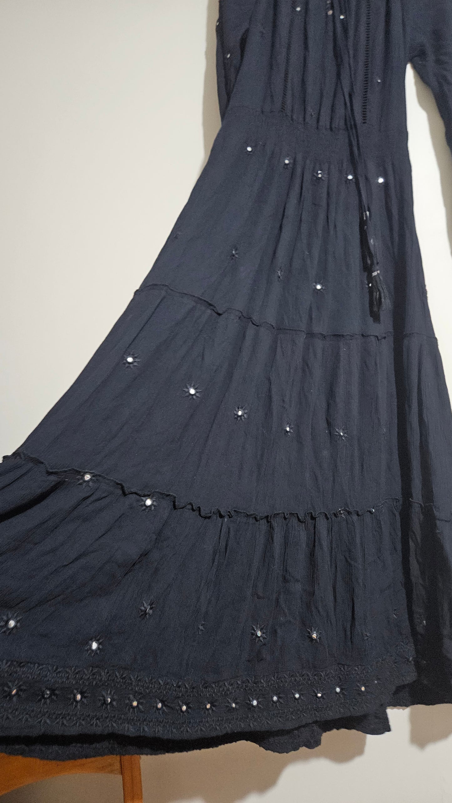 Bohemian Maxi Dress 100% rayon boho Dress - Bohemian dress Preloved Dress