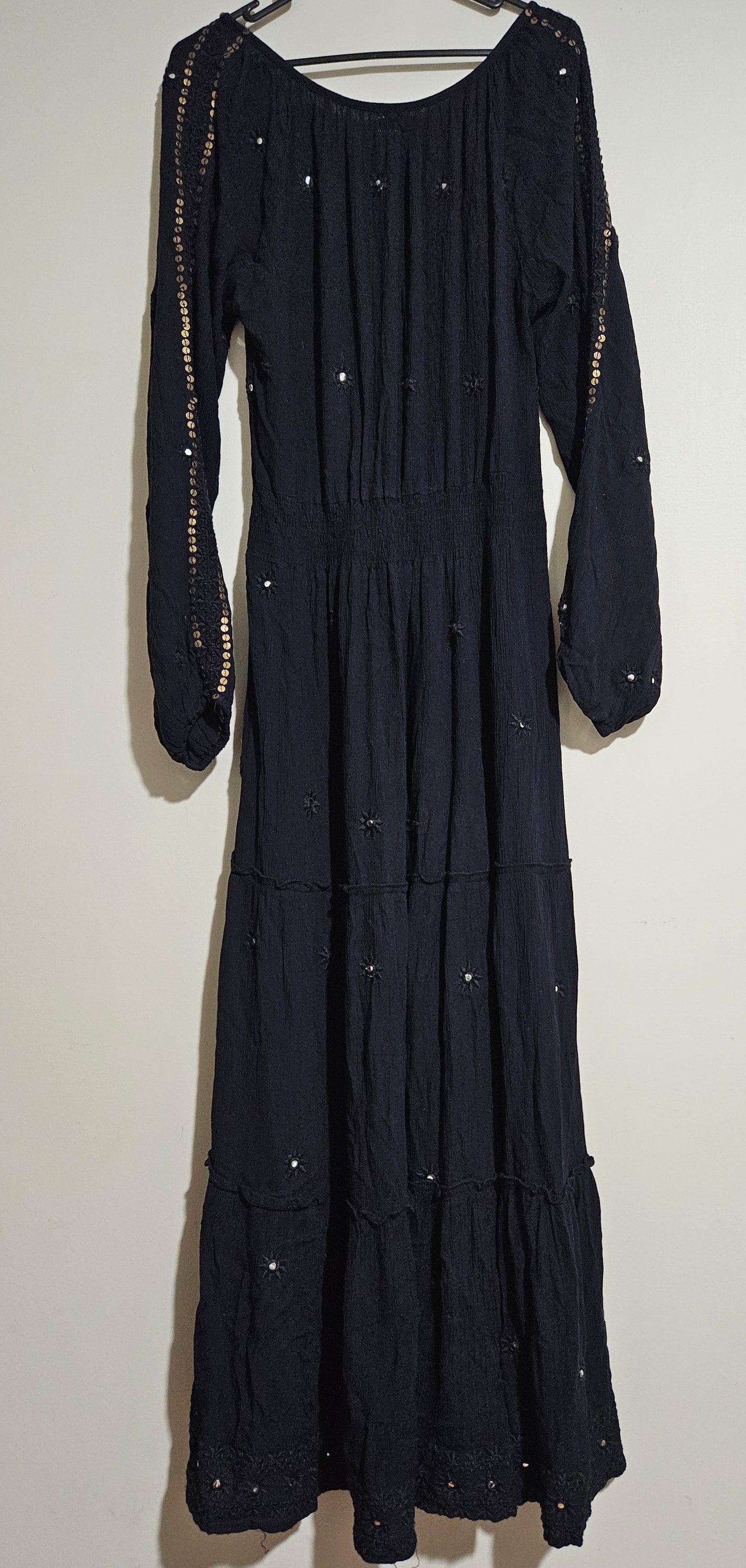 Bohemian Maxi Dress 100% rayon boho Dress - Bohemian dress Preloved Dress
