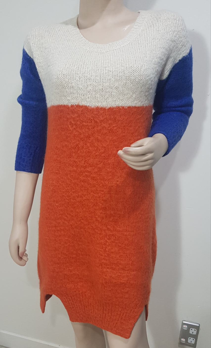 Multicolor dress - Warm Dress - long top