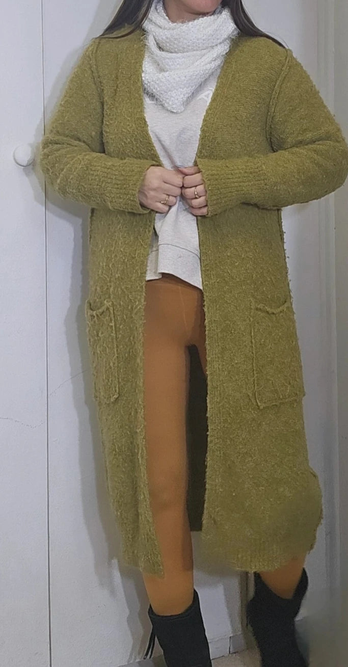 bohemian hippie style Knit Coat - Preloved Cardigan Coat